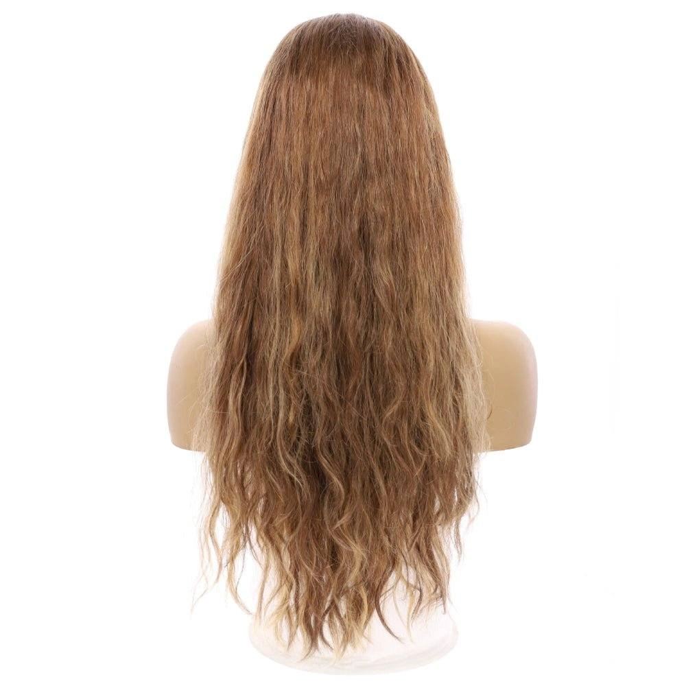 26" Ponytail Silk Top Wig Light Brown Babylight Wavy