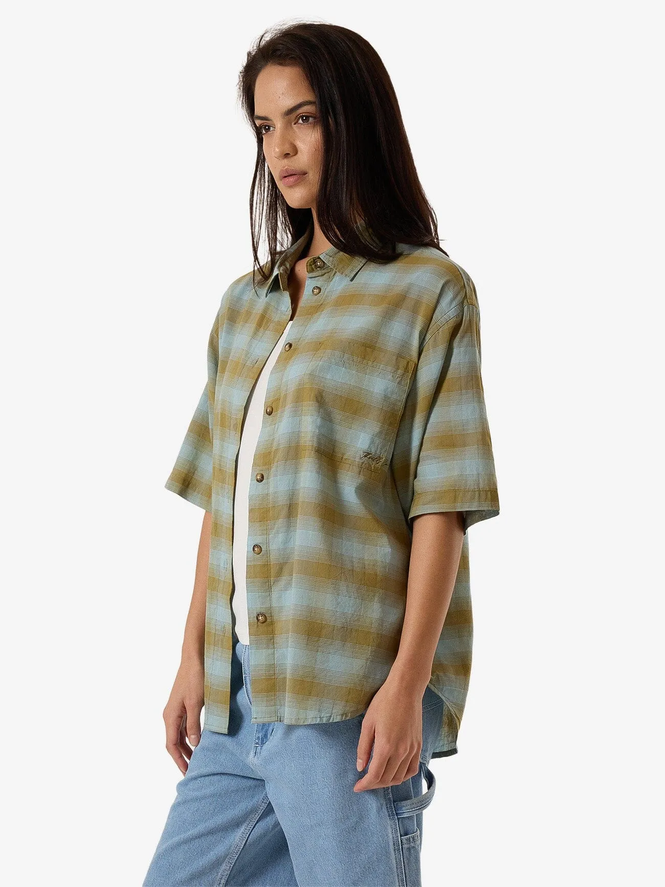 Ansley Shirt - Stone Blue