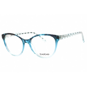 Bebe Women's Eyeglasses - Blue Gradient Zylonite Full Rim Round Frame | BB5195 424