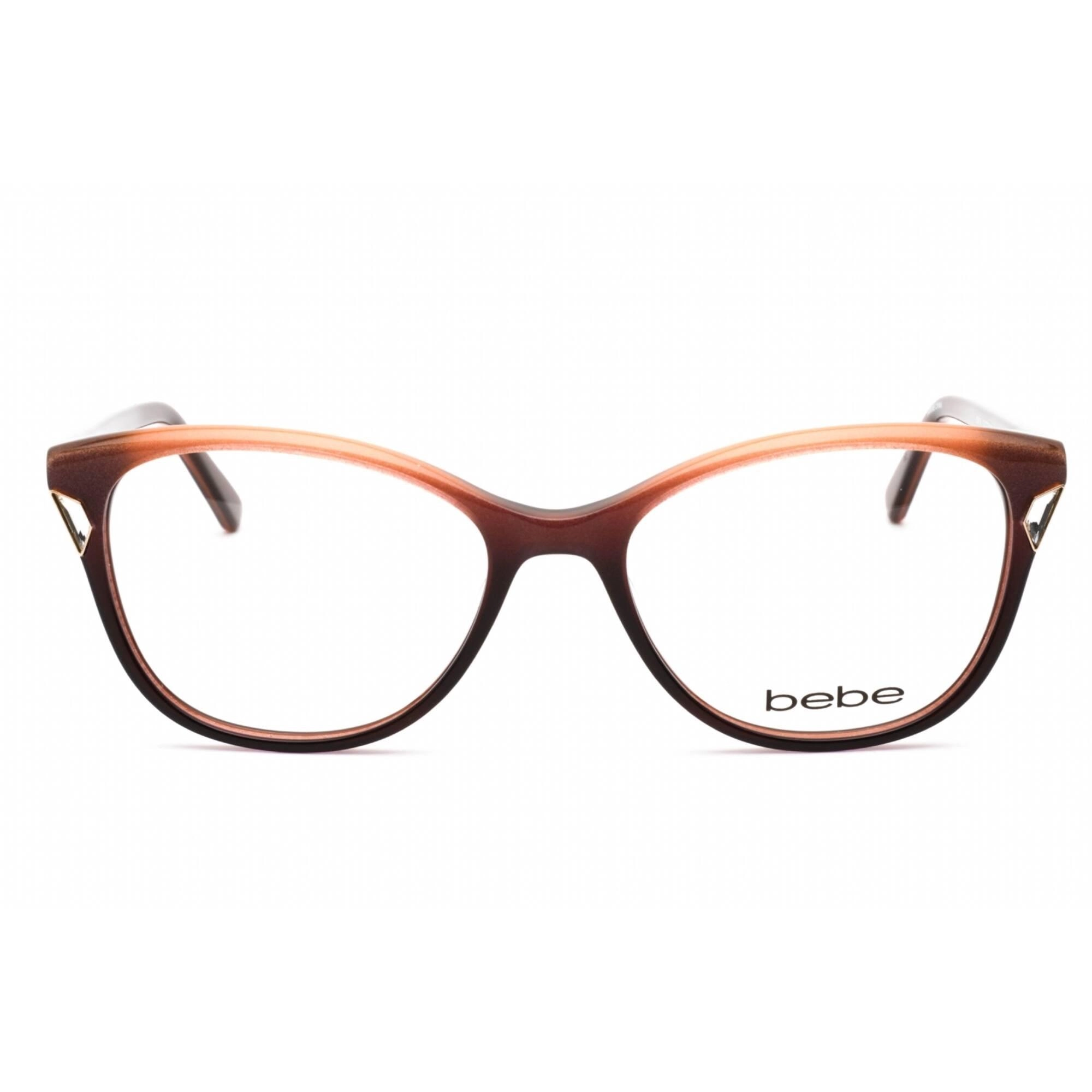Bebe Women's Eyeglasses - Topaz Gradient Rectangular Shape Frame Clear Lens | BB5178 200