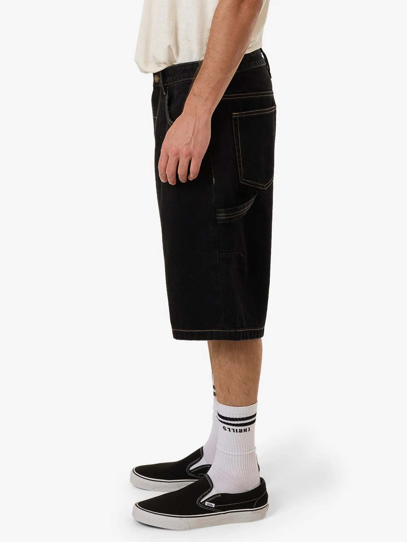 Big Slacker Denim Short - Black Rinse