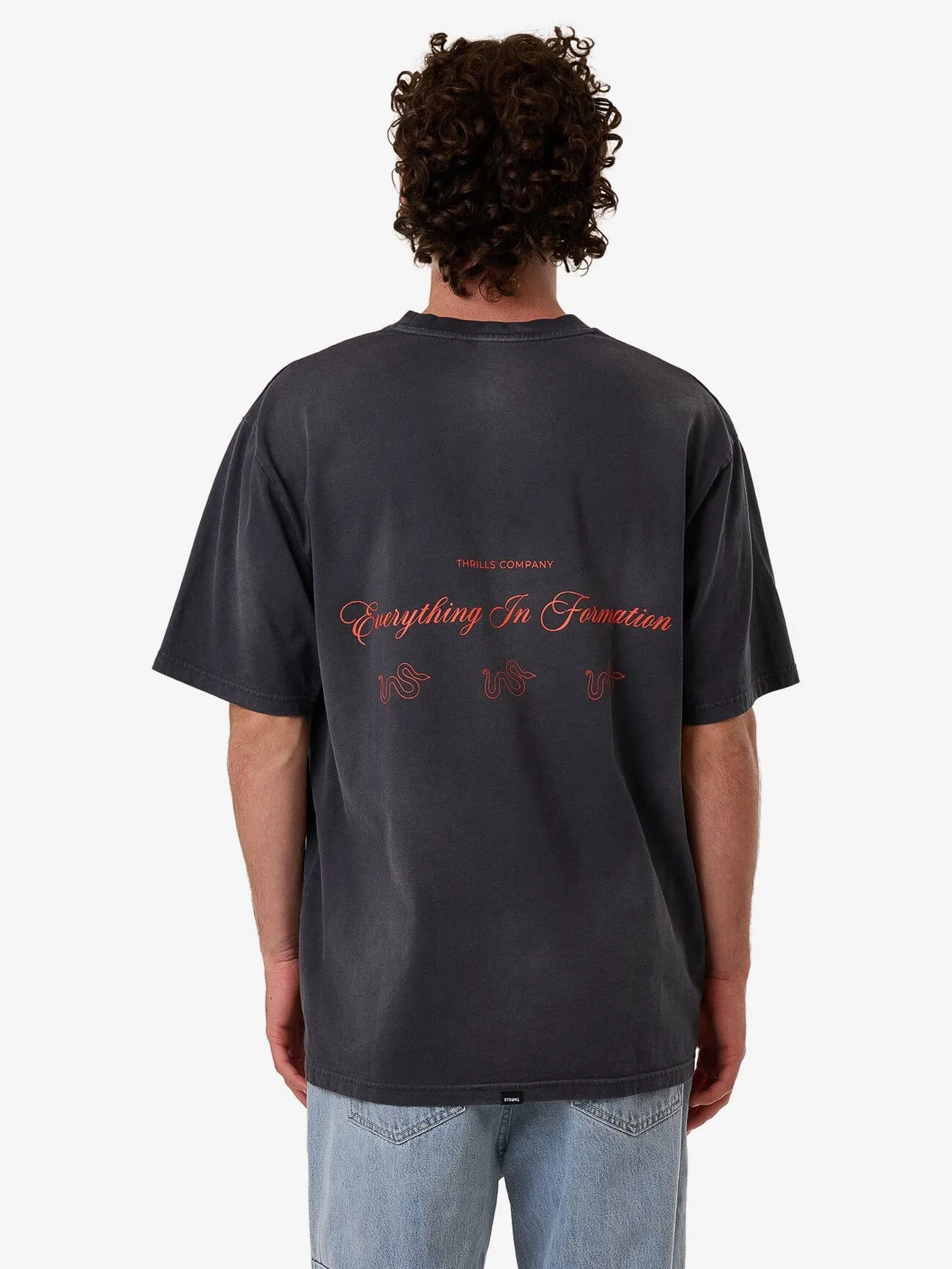 Blends Oversize Fit Tee - India Ink Fade