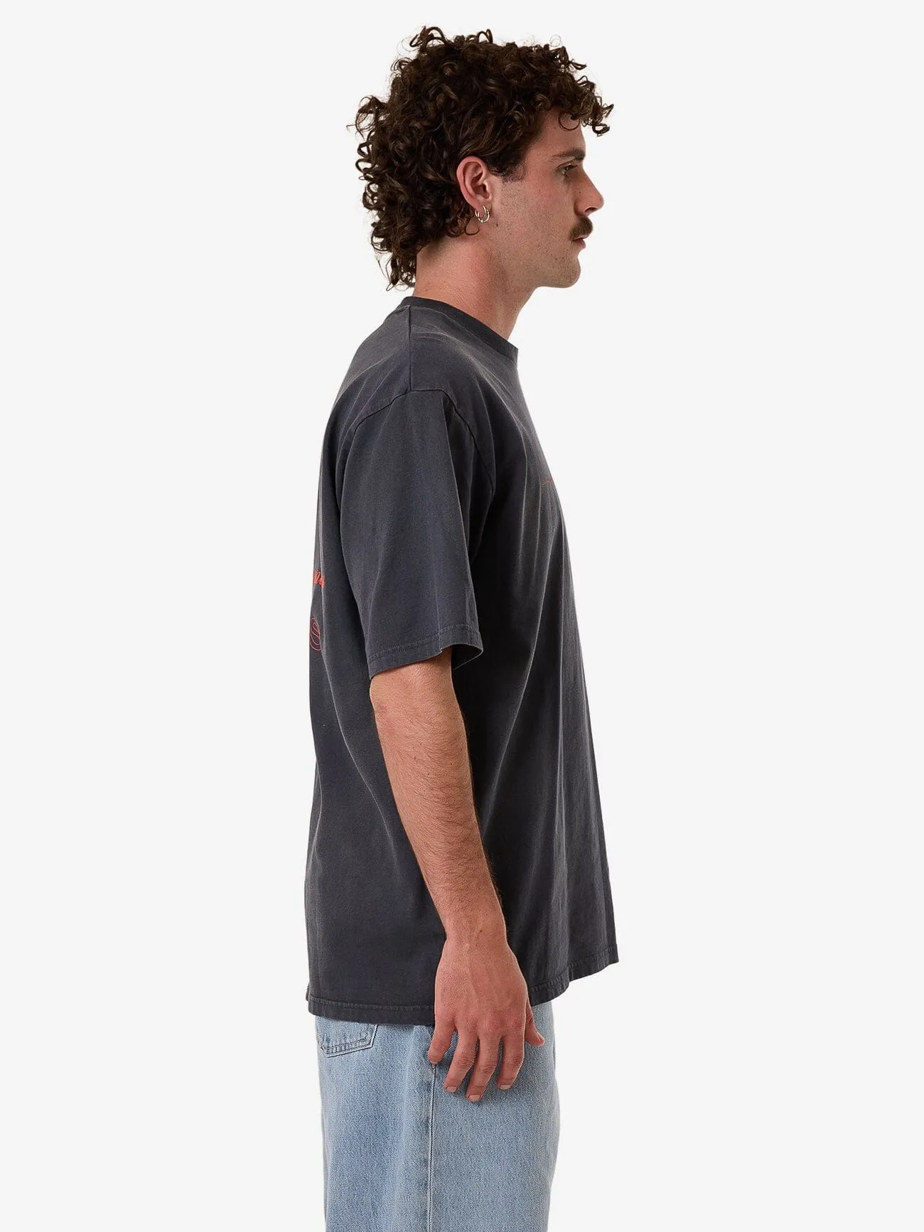 Blends Oversize Fit Tee - India Ink Fade