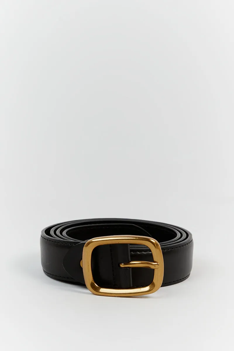 BRADFORD BLACK LEATHER BELT