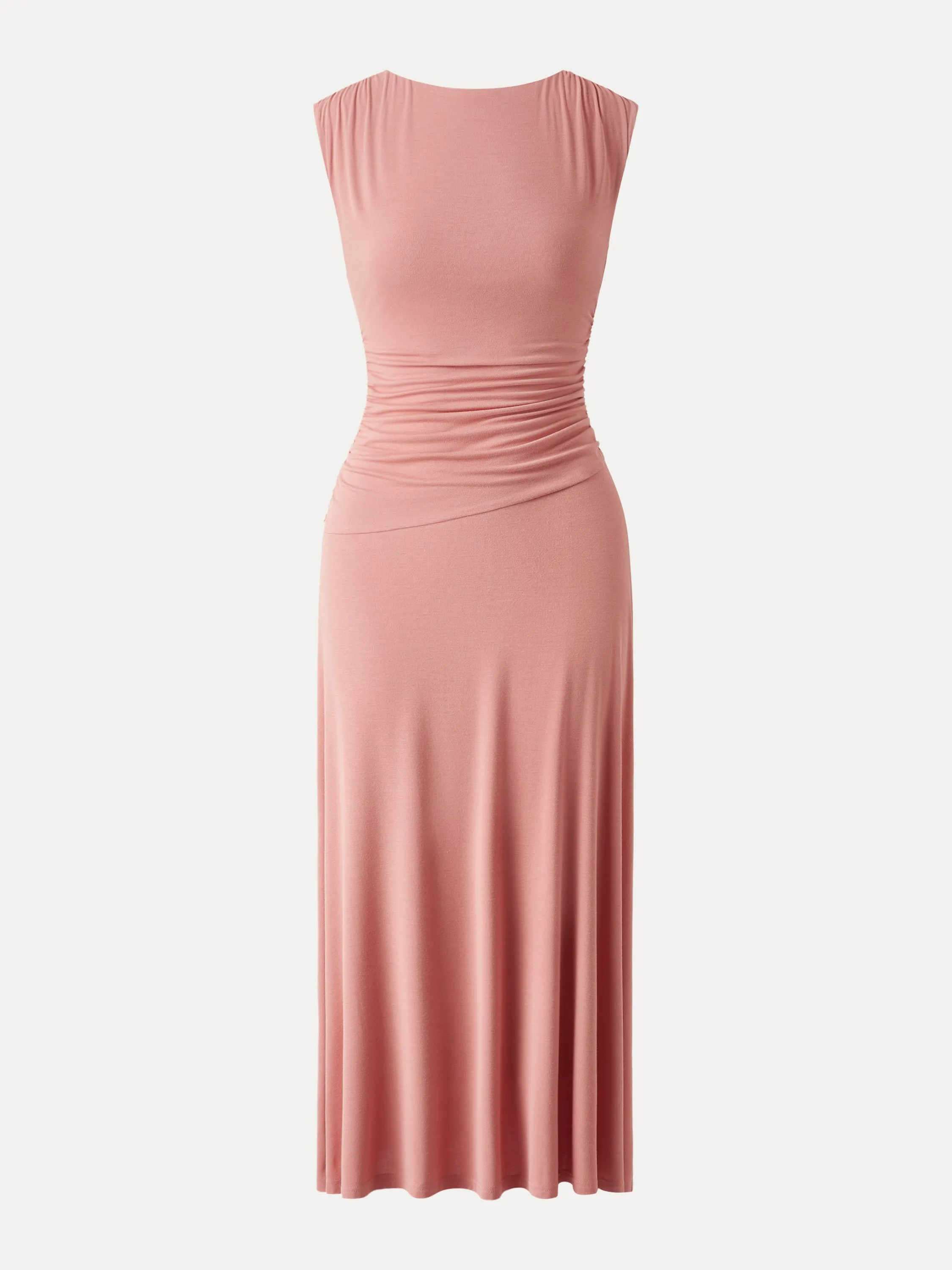 Breezy Cooling Side Ruched Maxi Dress