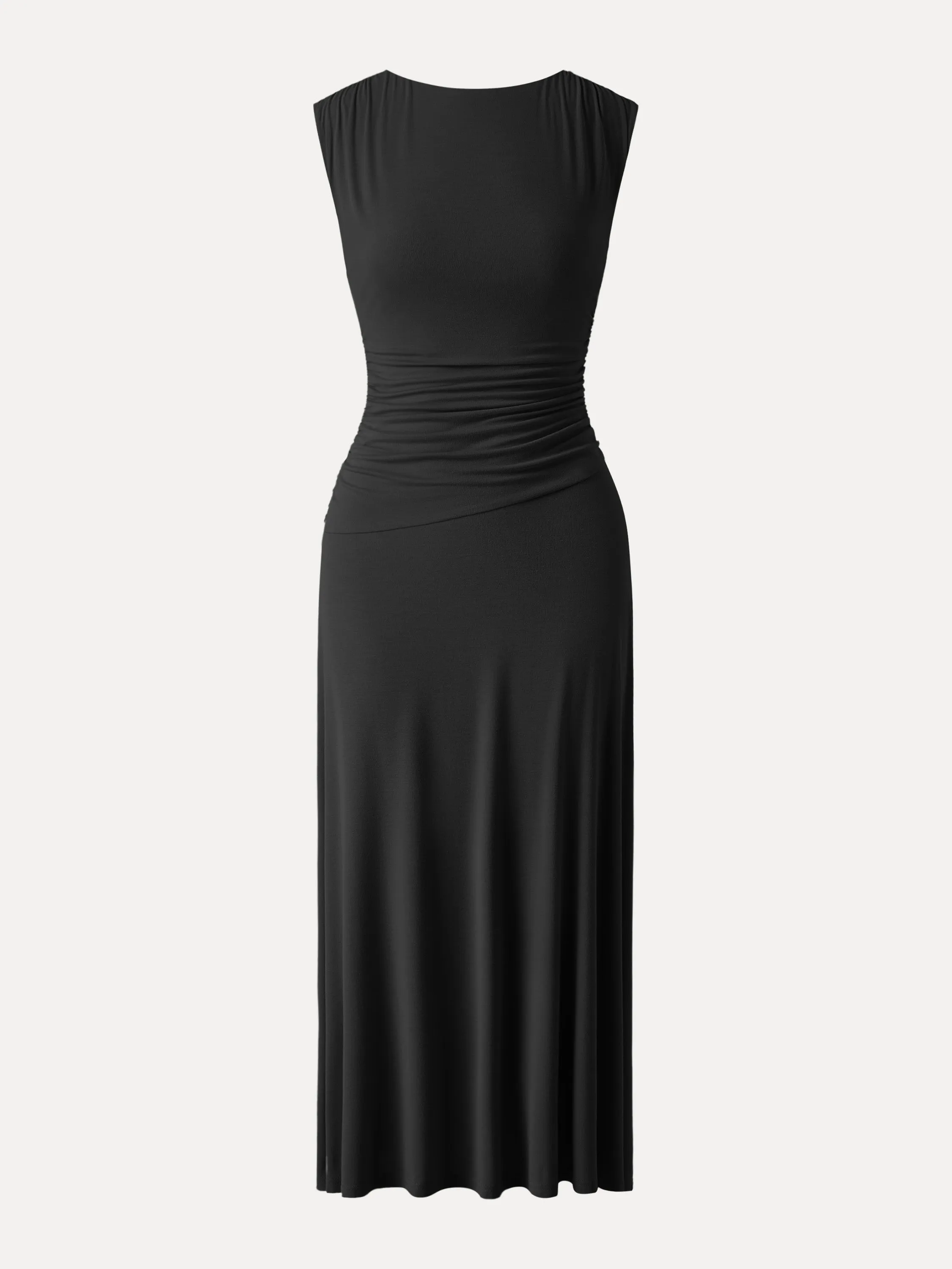 Breezy Cooling Side Ruched Maxi Dress