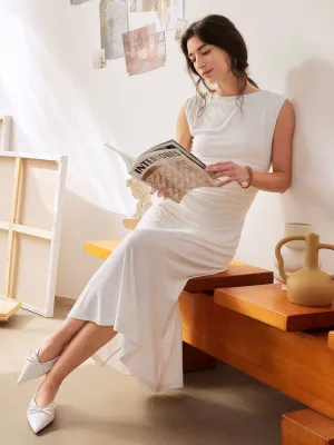 Breezy Cooling Side Ruched Maxi Dress