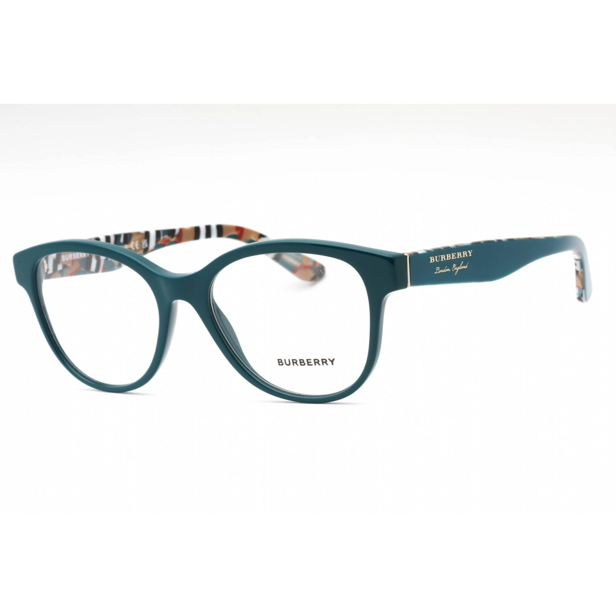 Burberry Women's Eyeglasses - Blue Plastic Round Shape Full Rim Frame | BE2278 3743
