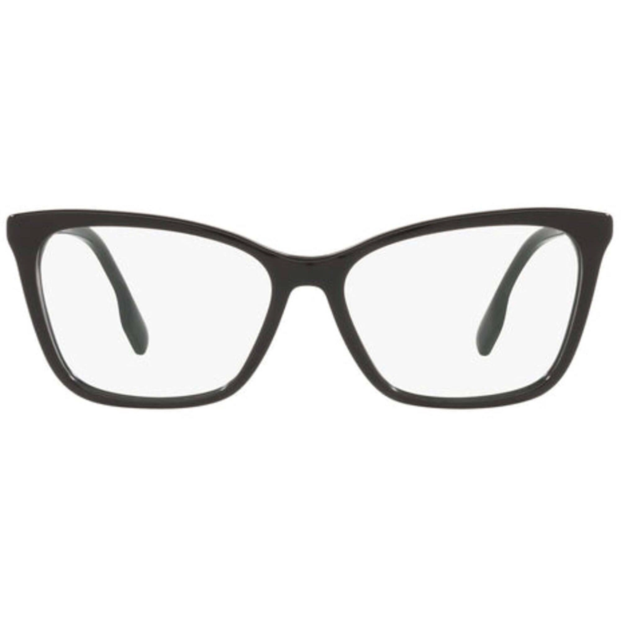 Burberry Women's Eyeglasses - Full Rim Black Plastic Cat Eye Frame | 0BE2348 3001