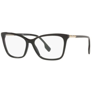 Burberry Women's Eyeglasses - Full Rim Black Plastic Cat Eye Frame | 0BE2348 3001