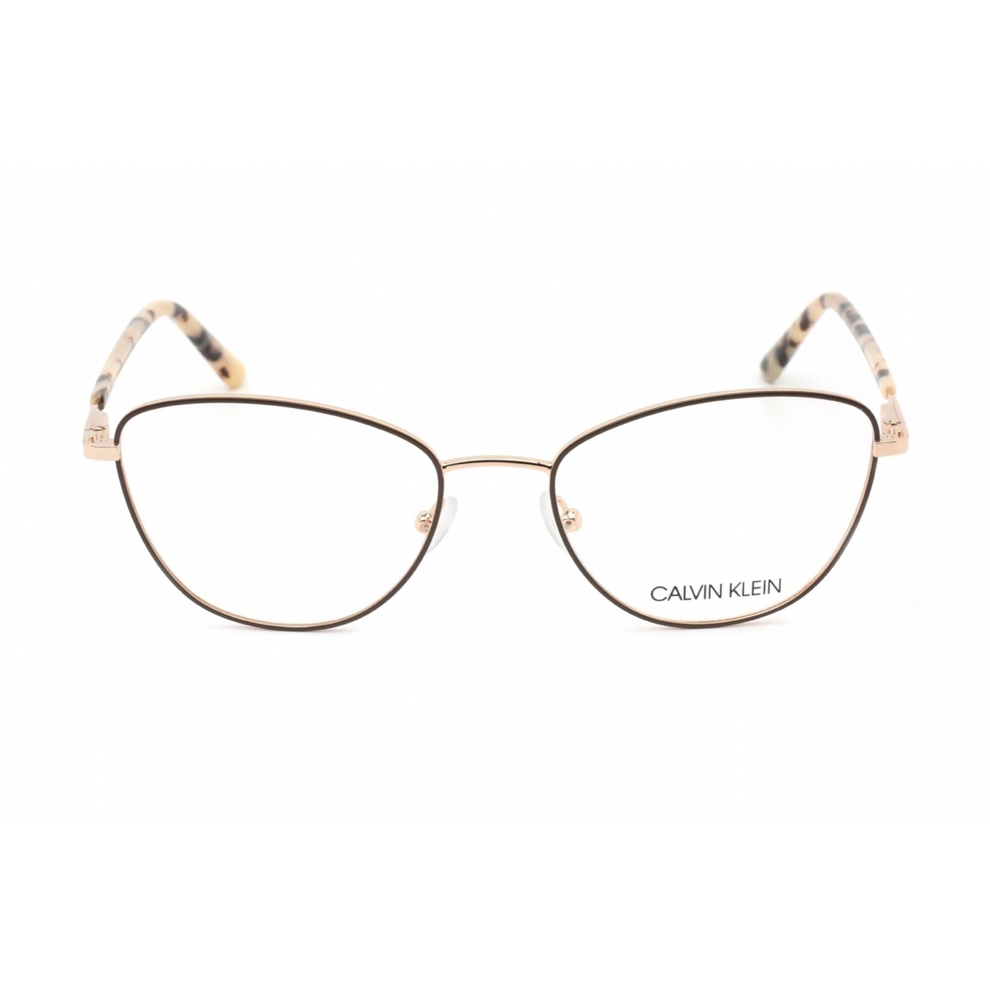 Calvin Klein Women's Eyeglasses - Full Rim Satin Beige Metal Cat Eye | CK20305 270