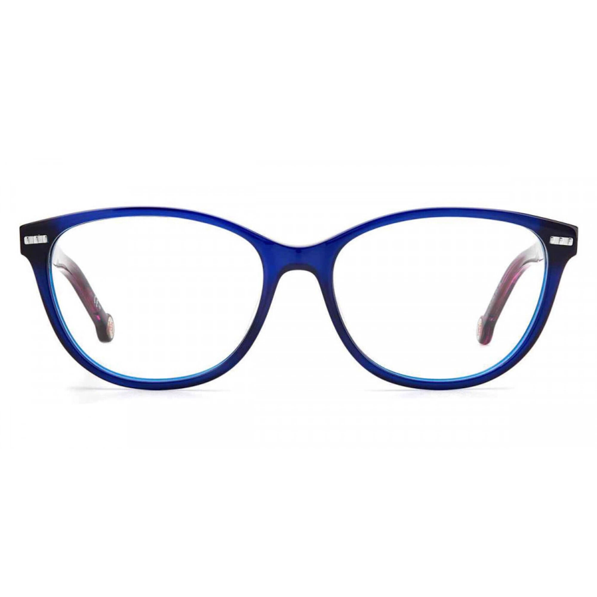 Carolina Herrera Women's Eyeglasses - Blue Violet Full Rim Cat Eye | CH 0048 0WOI