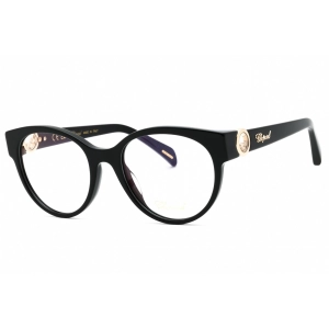 Chopard Women's Eyeglasses - Glossy Black Plastic Full Rim Oval Frame | VCH350S 0700