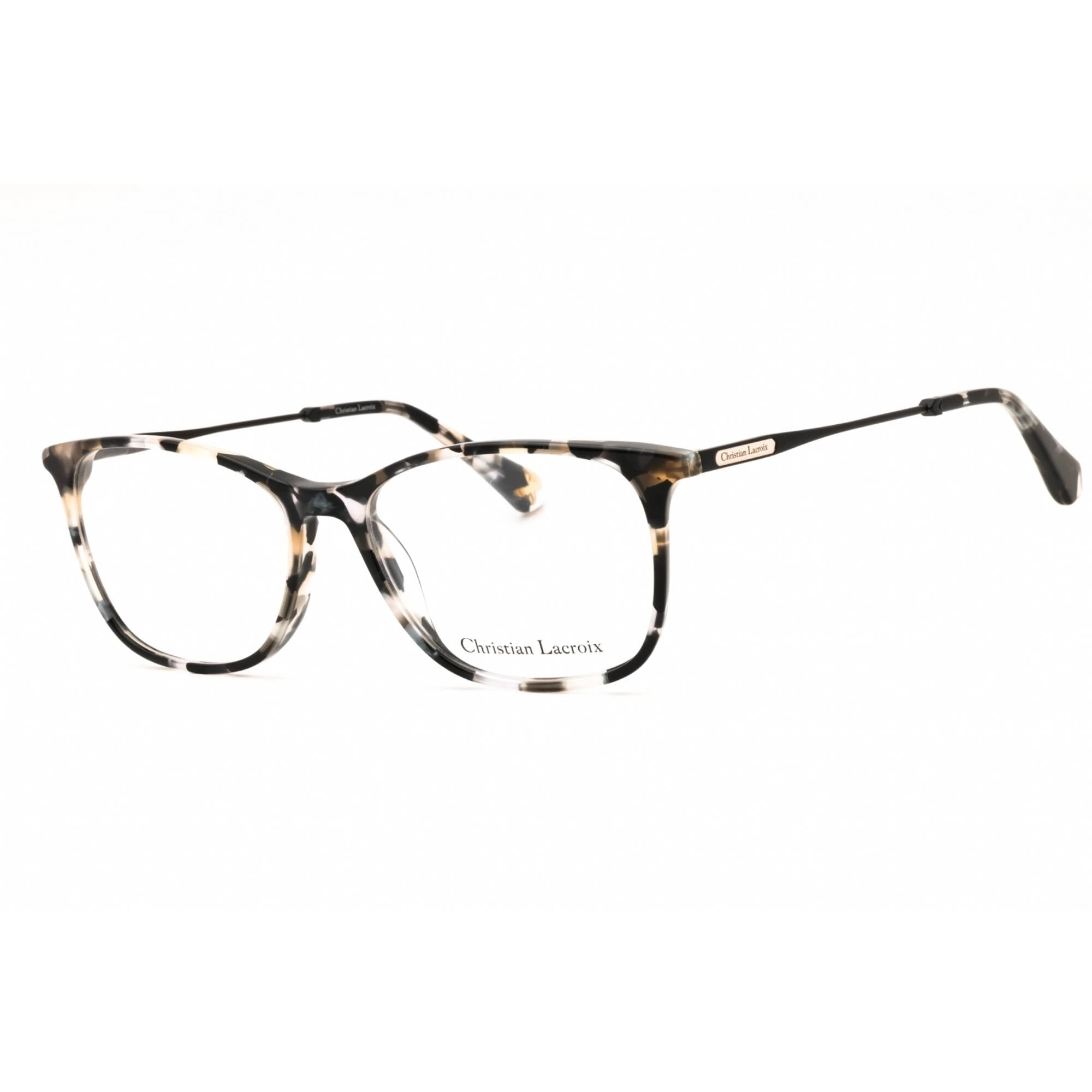 Christian Lacroix Women's Eyeglasses - Black/Gold Plastic Cat Eye Frame | CL1128 002