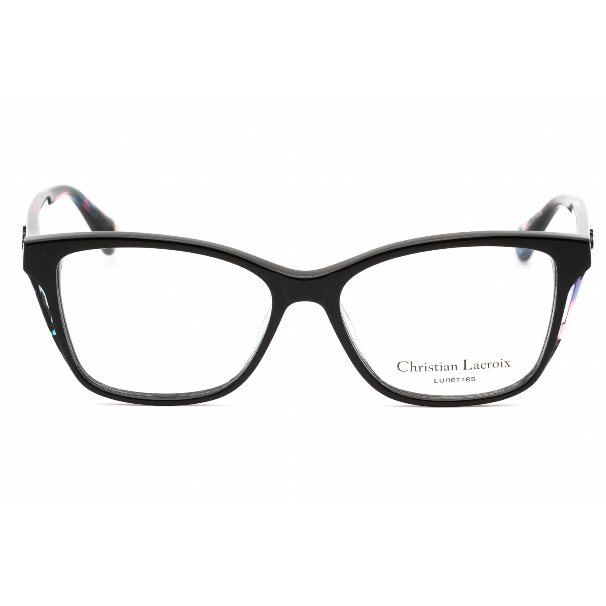 Christian Lacroix Women's Eyeglasses - Jais Black Plastic Cat Eye Frame | CL1085 017