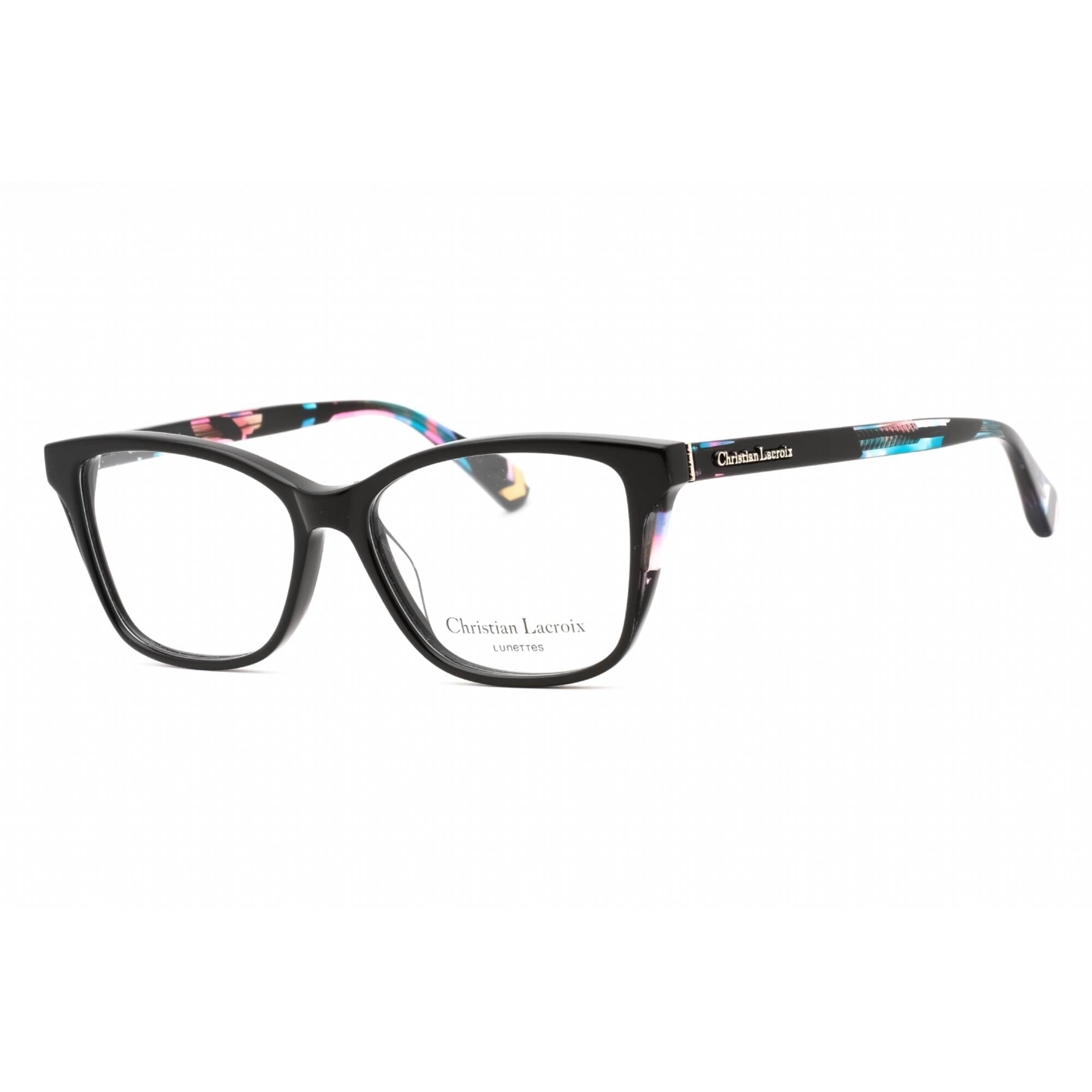 Christian Lacroix Women's Eyeglasses - Jais Black Plastic Cat Eye Frame | CL1085 017