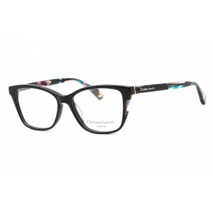 Christian Lacroix Women's Eyeglasses - Jais Black Plastic Cat Eye Frame | CL1085 017