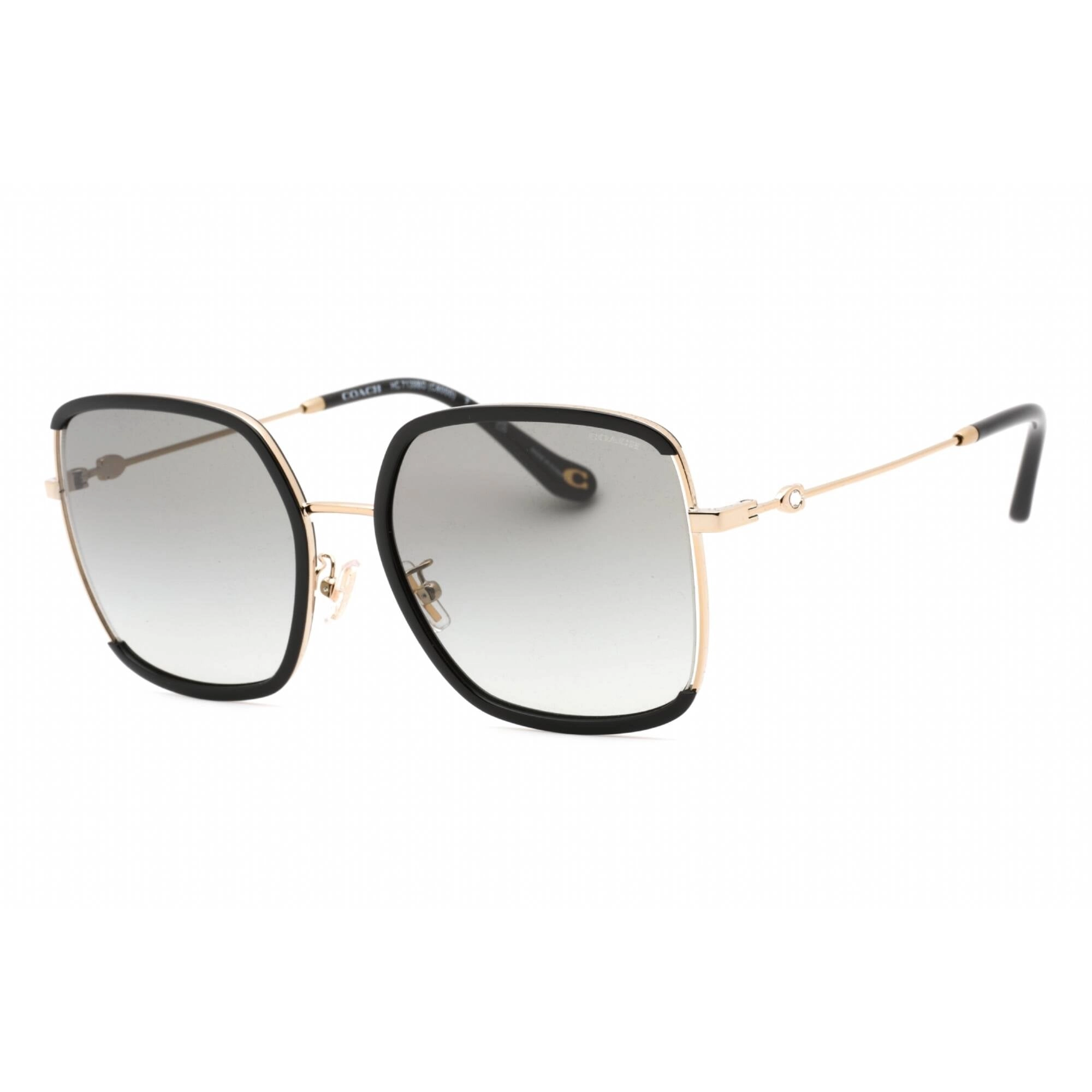 Coach Women's Sunglasses - Black Light Gold Metal Butterfly Frame | 0HC7139BD 934611