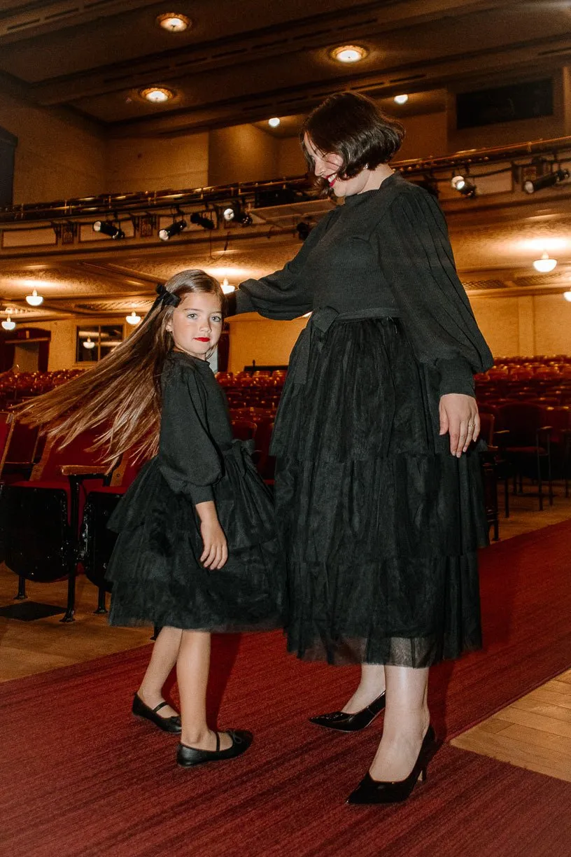 Cosette Midi Dress in Black - FINAL SALE