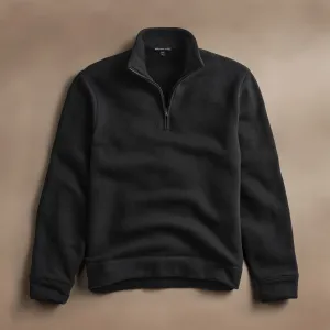 Cozy Half Zip - Black