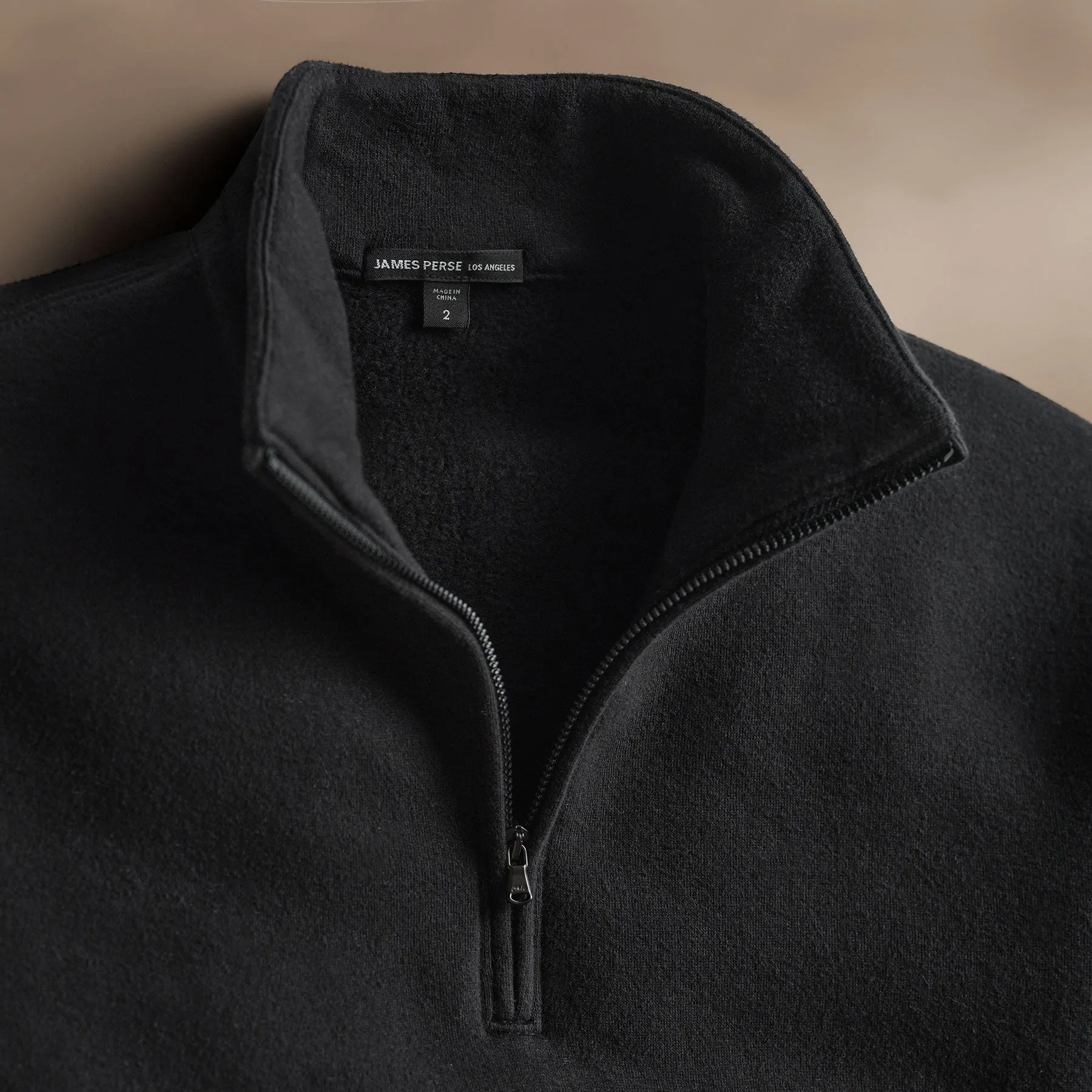 Cozy Half Zip - Black
