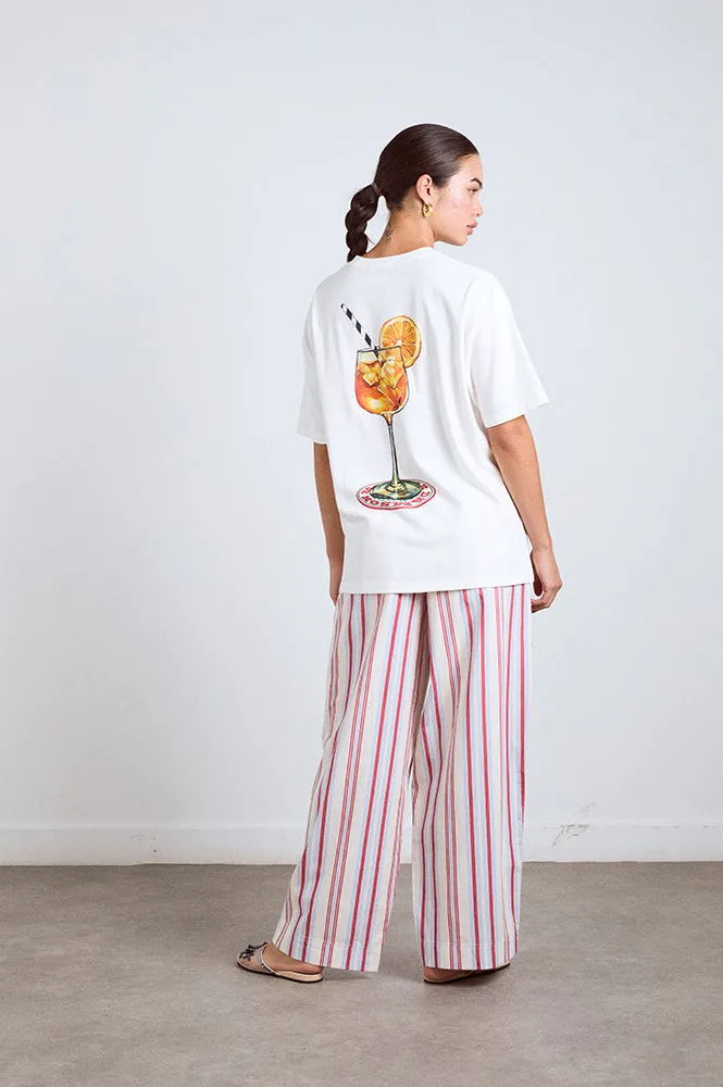 Damson Madder Butter Cherry Stripe Trouser