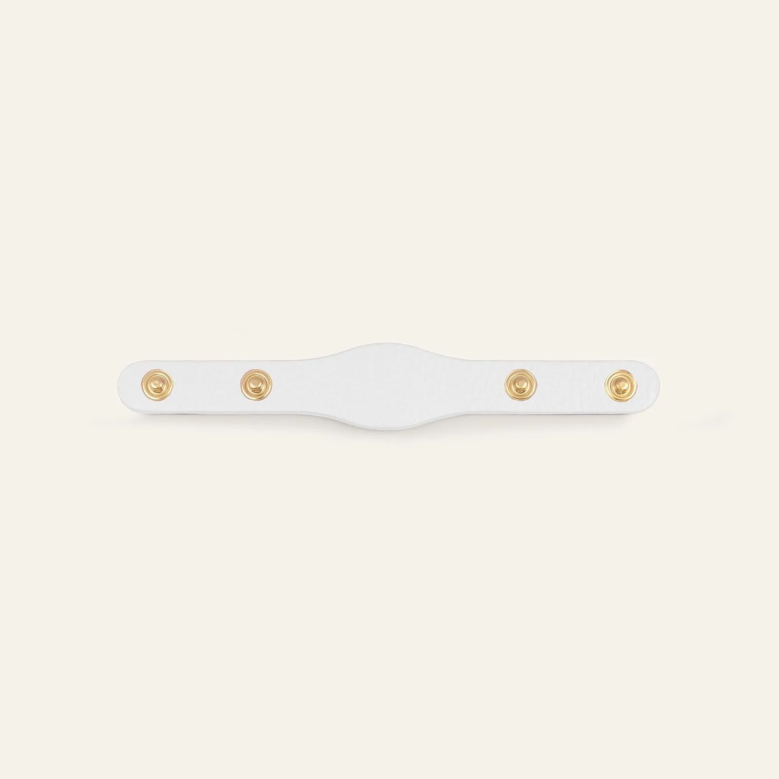 Deco Logo Mini | White with Gold hardware