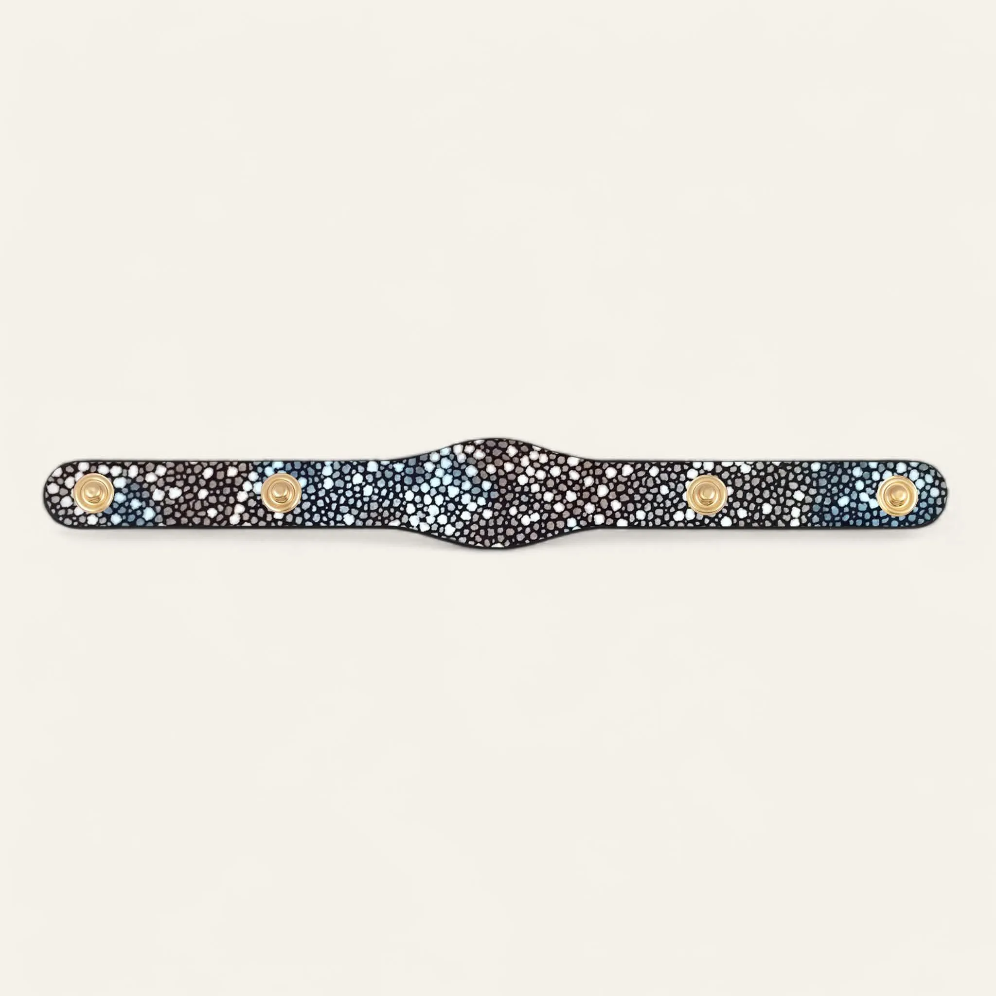 Deco Logo | Multi Colour Shagreen with Gold hardware