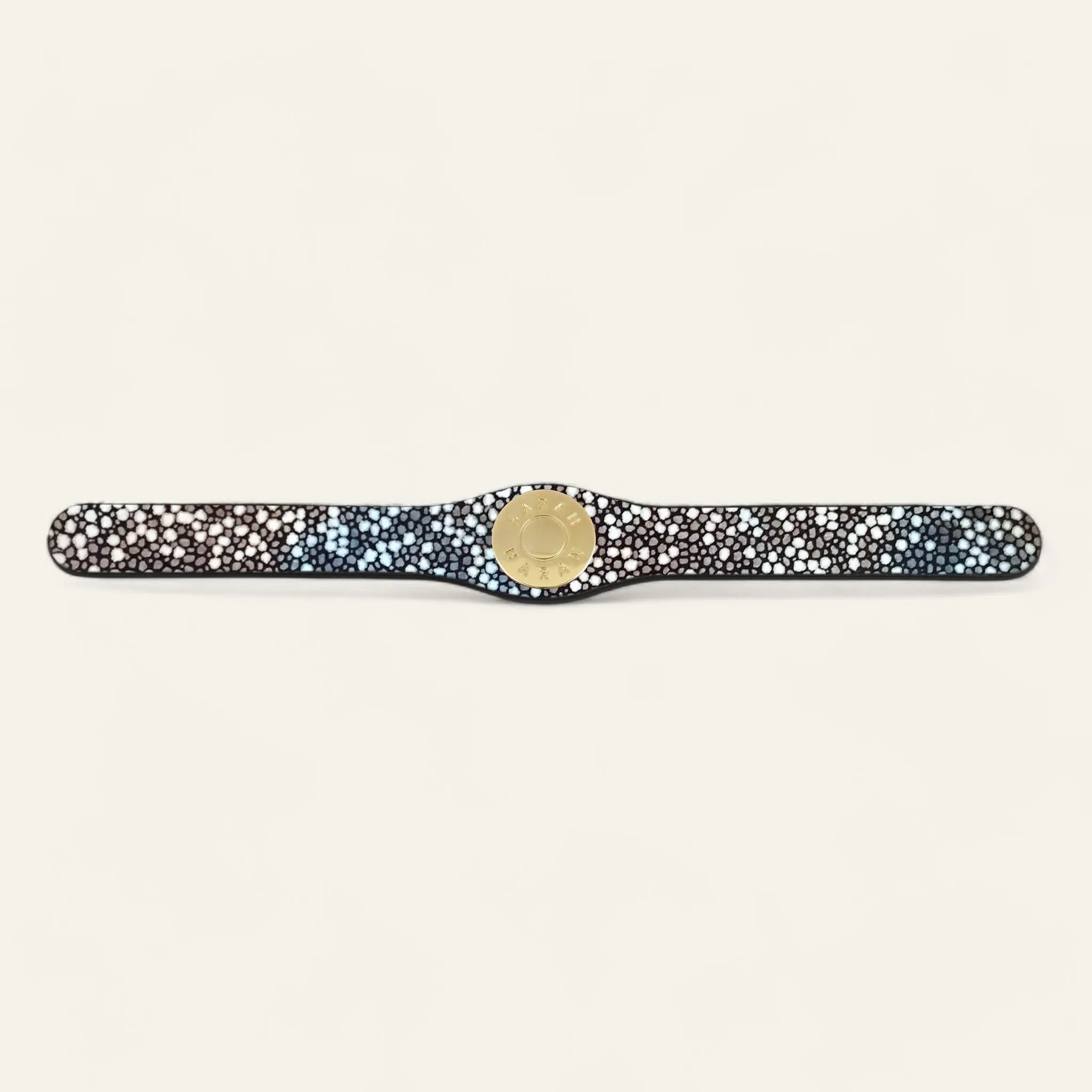 Deco Logo | Multi Colour Shagreen with Gold hardware