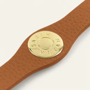 Deco Logo | Tan with Gold hardware