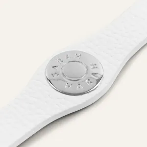 Deco Logo | White with Silver hardware