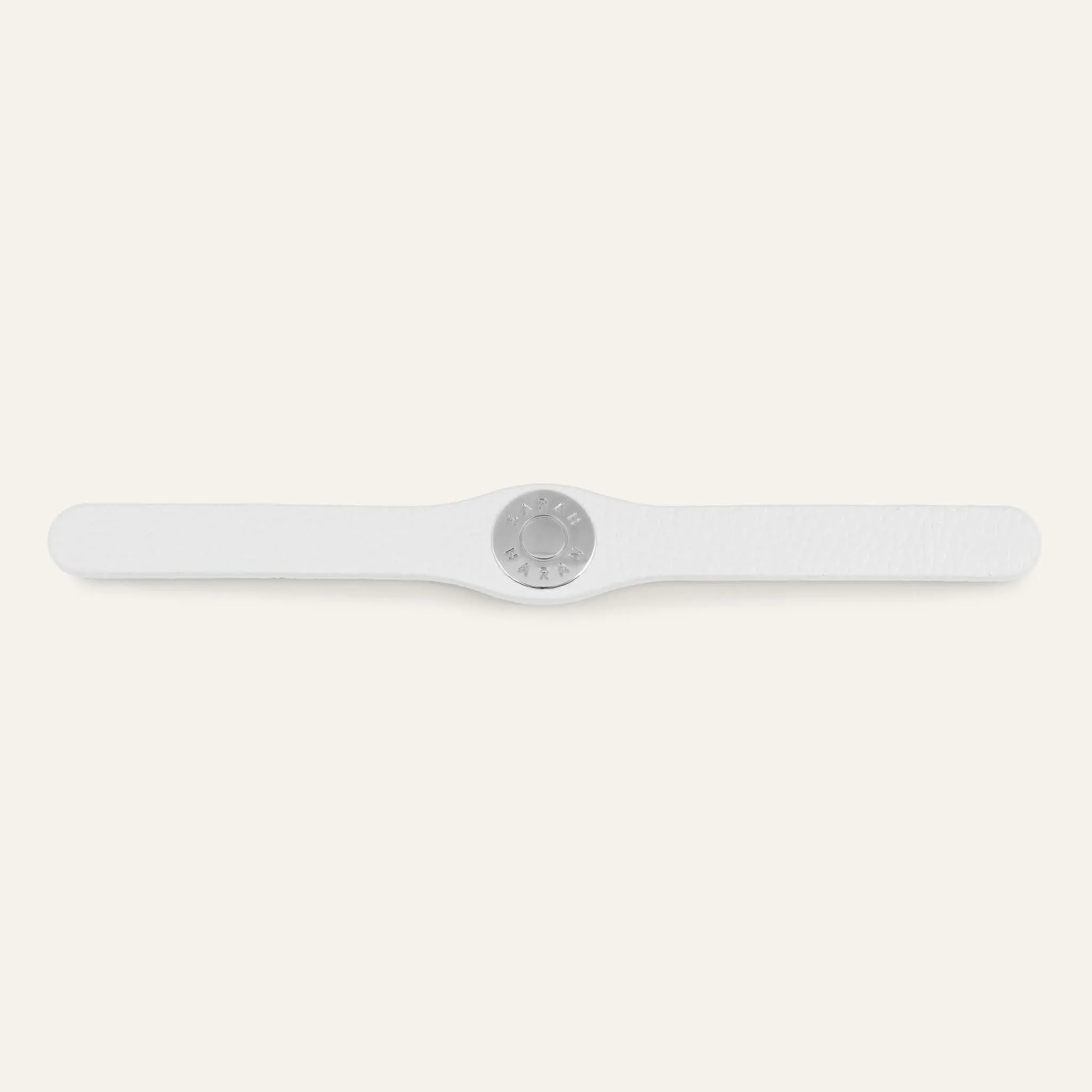 Deco Logo | White with Silver hardware