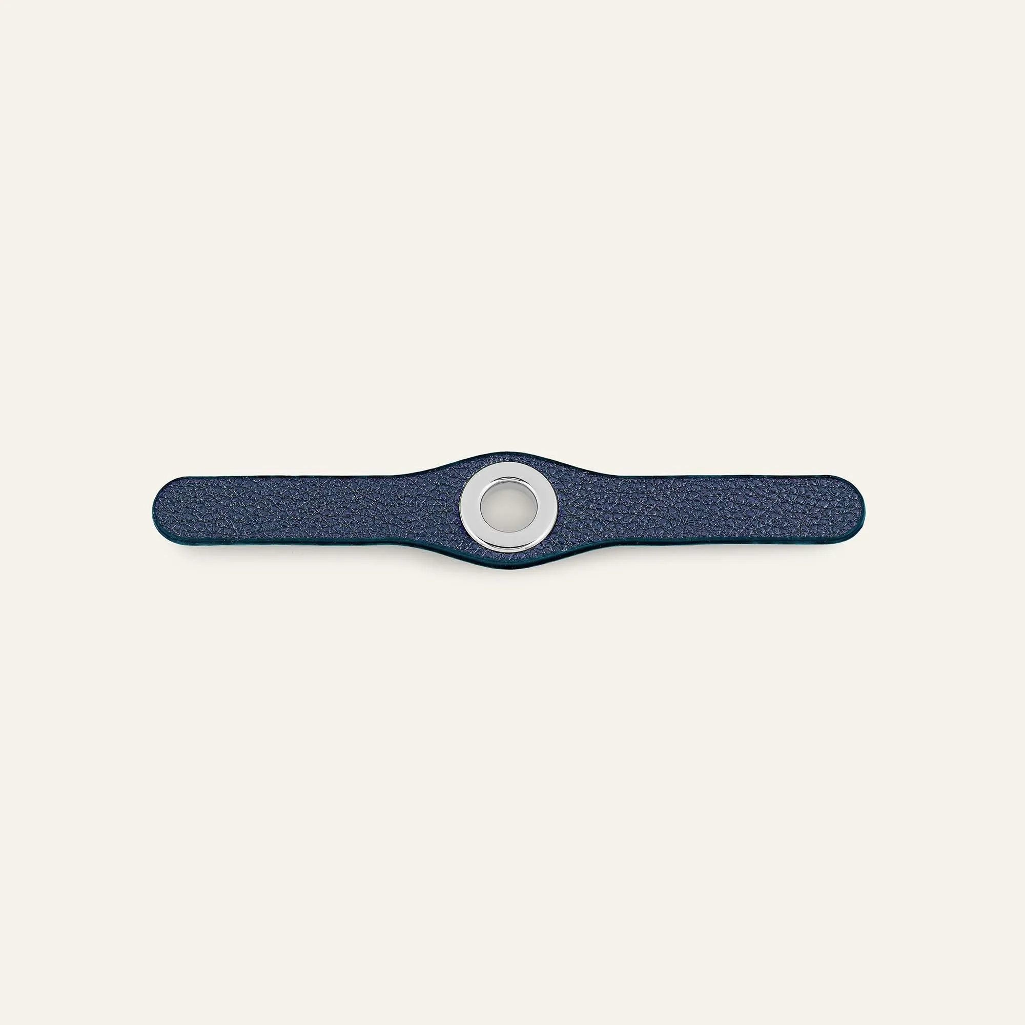Deco Mini | Metallic Navy with Silver hardware