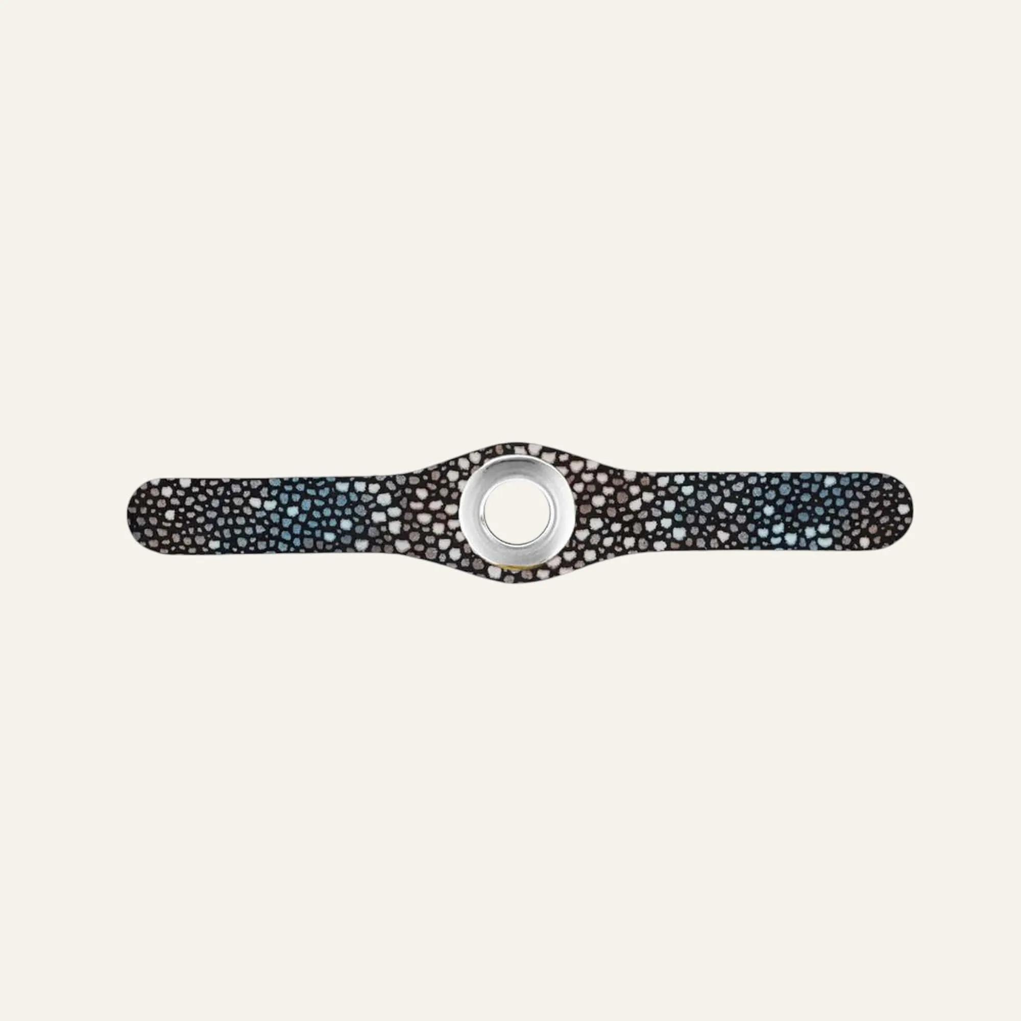 Deco Mini | Multi Colour Shagreen with Silver hardware