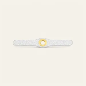 Deco Mini | White Iced Shimmer with Gold hardware