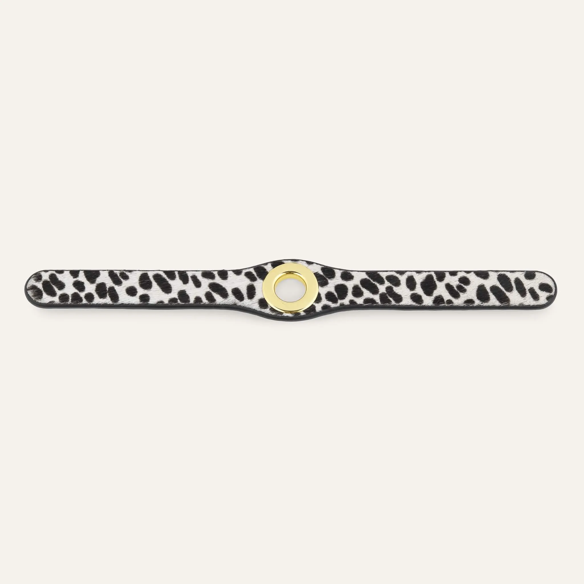 Deco Popper | Dalmatian Spot with Gold hardware