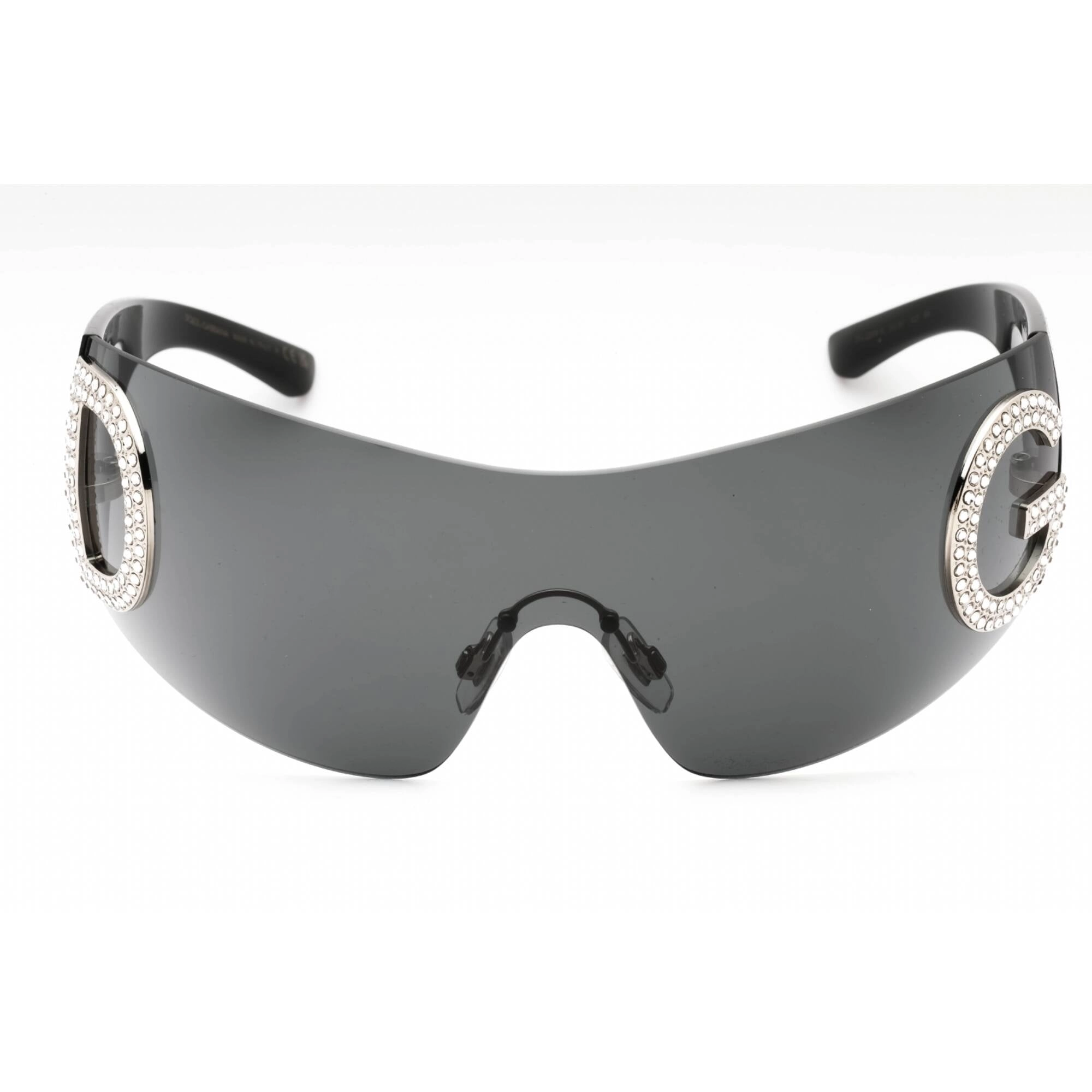 Dolce & Gabbana Women's Sunglasses - Black Shield Shape Rimless Frame | 0DG2298B 05/87