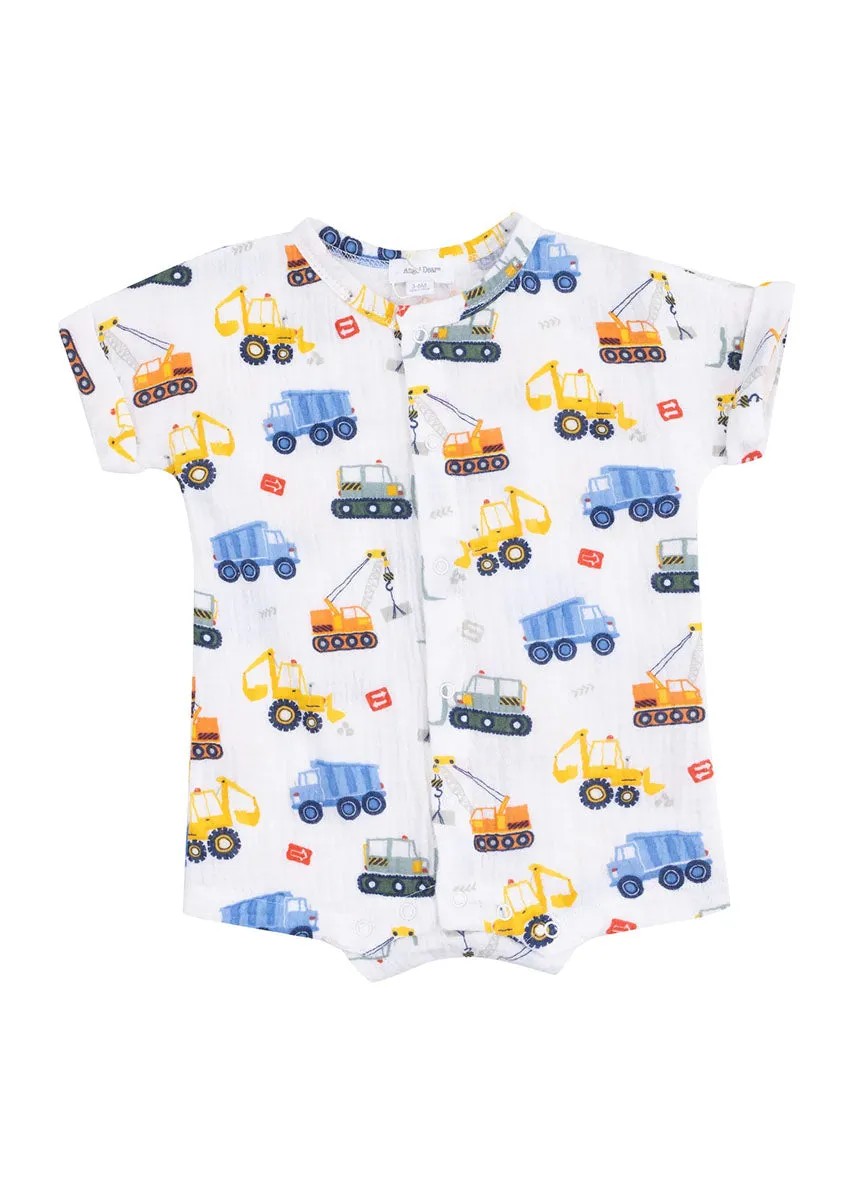 Dolman Henley Romper - Cool Construction