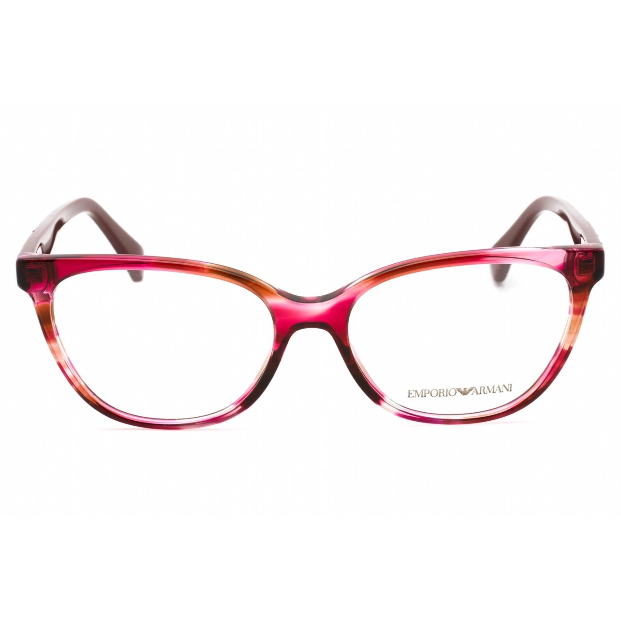 Emporio Armani Women's Eyeglasses - Striped Pink Plastic Rectangular | 0EA3172 5021