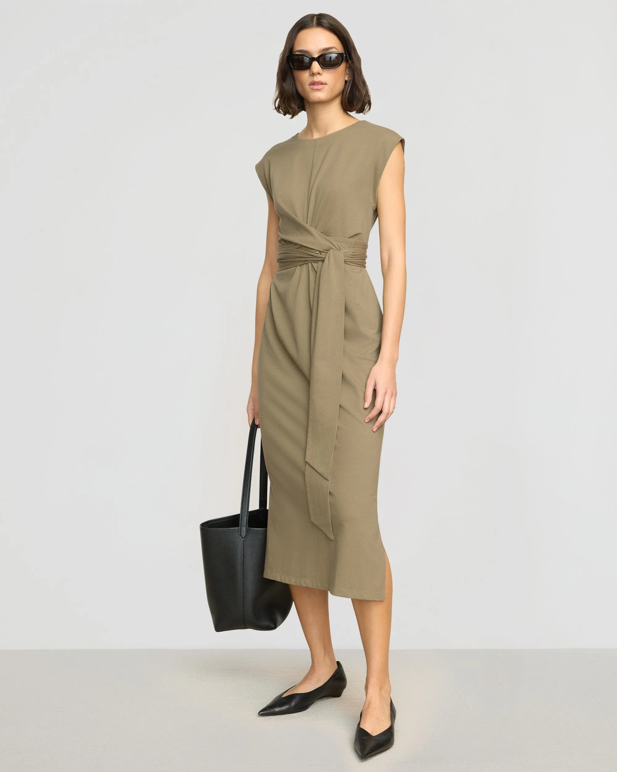 Fei Tie-Front Organic Cotton Dress