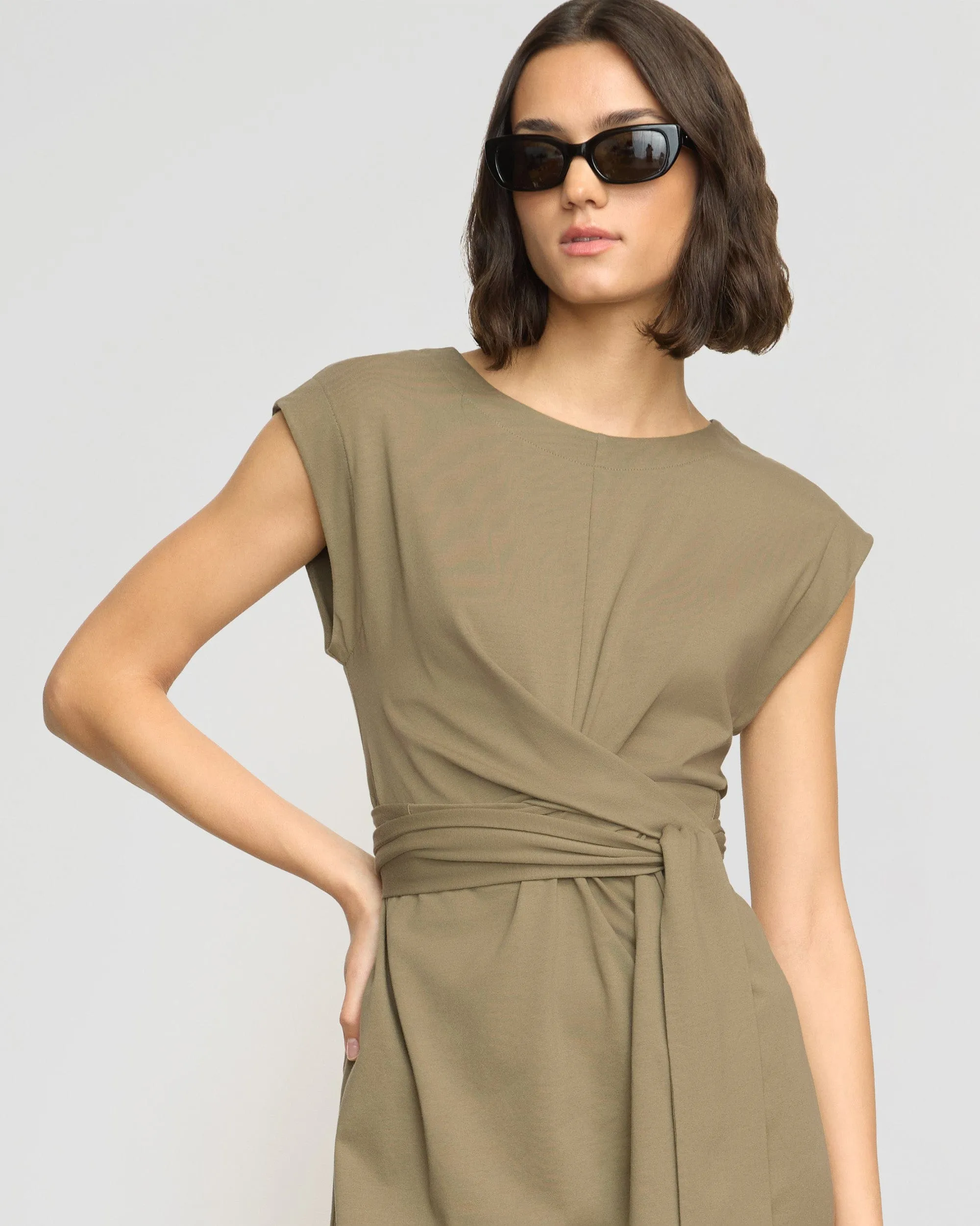 Fei Tie-Front Organic Cotton Dress
