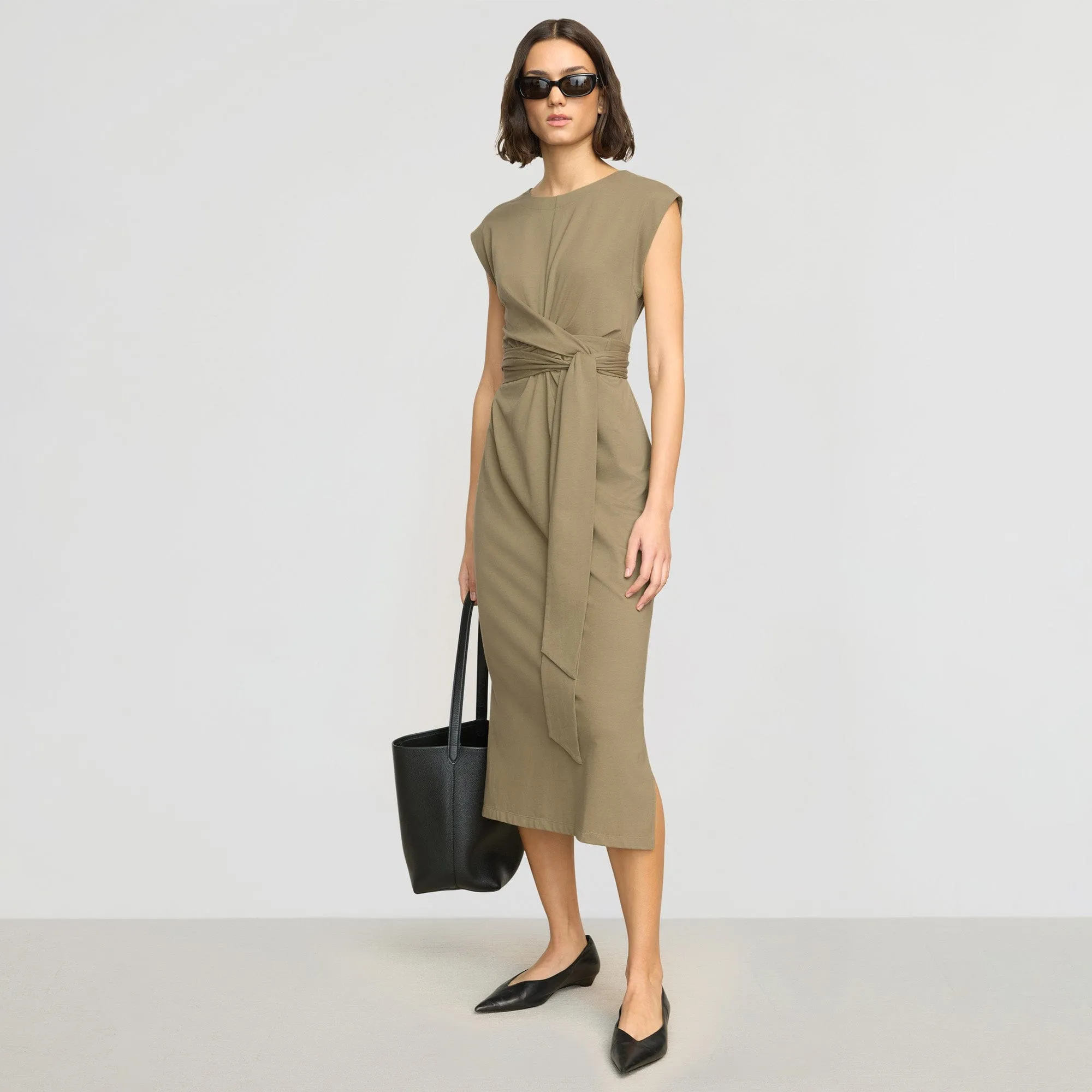 Fei Tie-Front Organic Cotton Dress