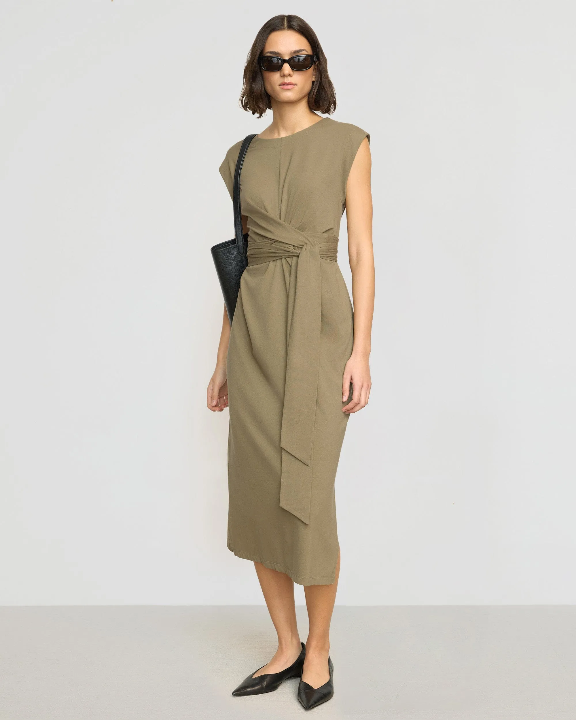 Fei Tie-Front Organic Cotton Dress