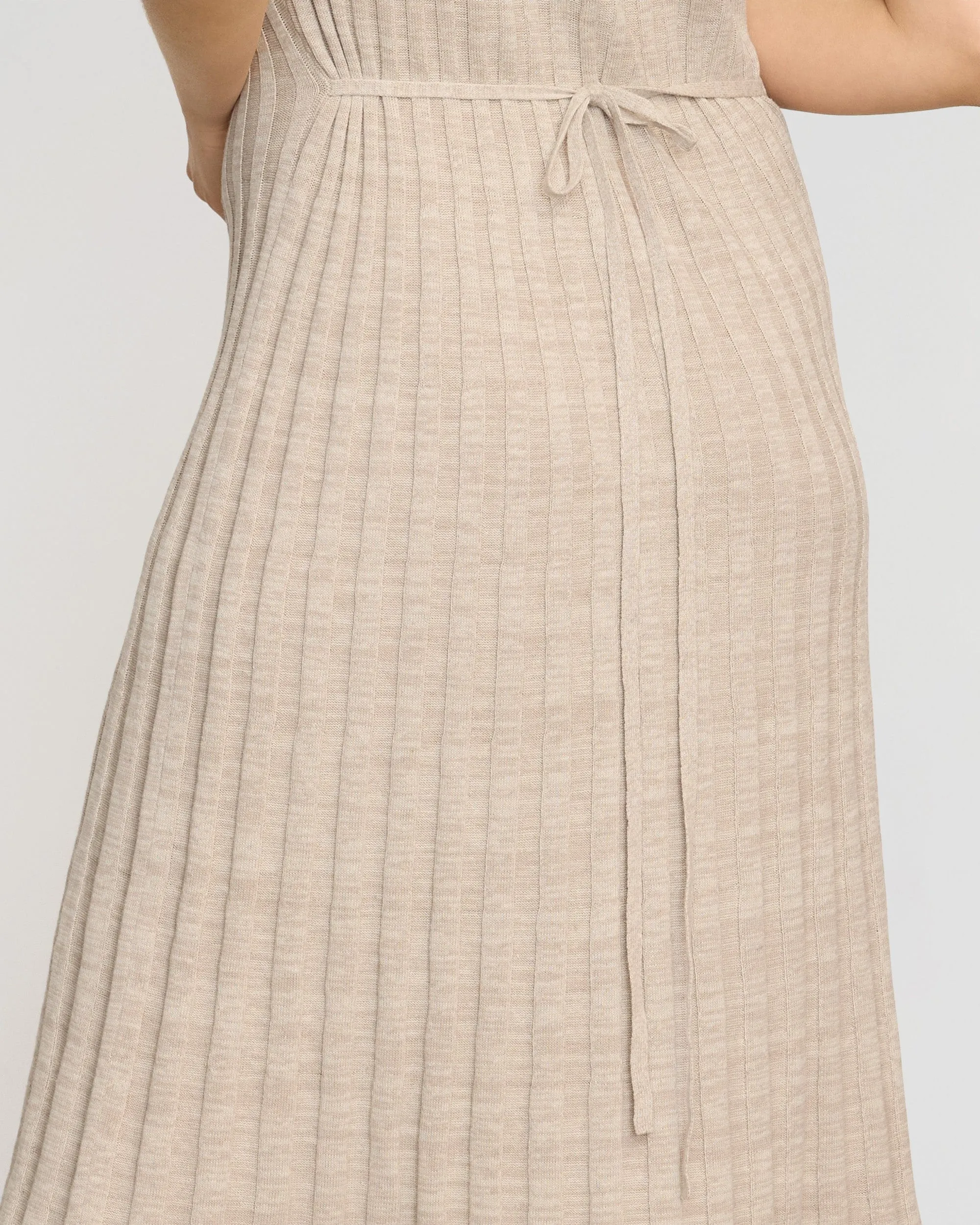 Fena Wide-Ribbed Sweater Dress