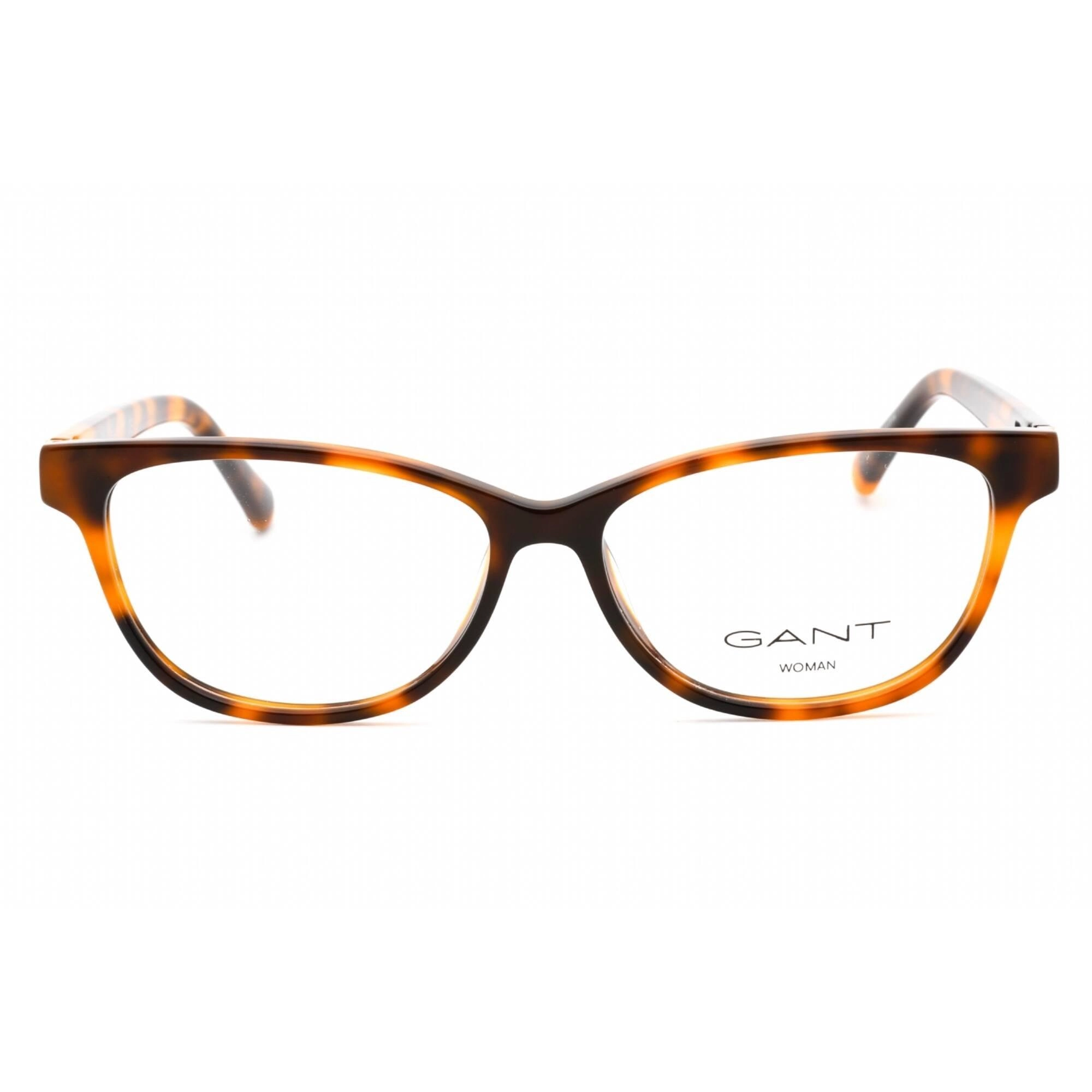 Gant Women's Eyeglasses - Havana/Other Plastic Full Rim Cat Eye Frame | GA4122 056