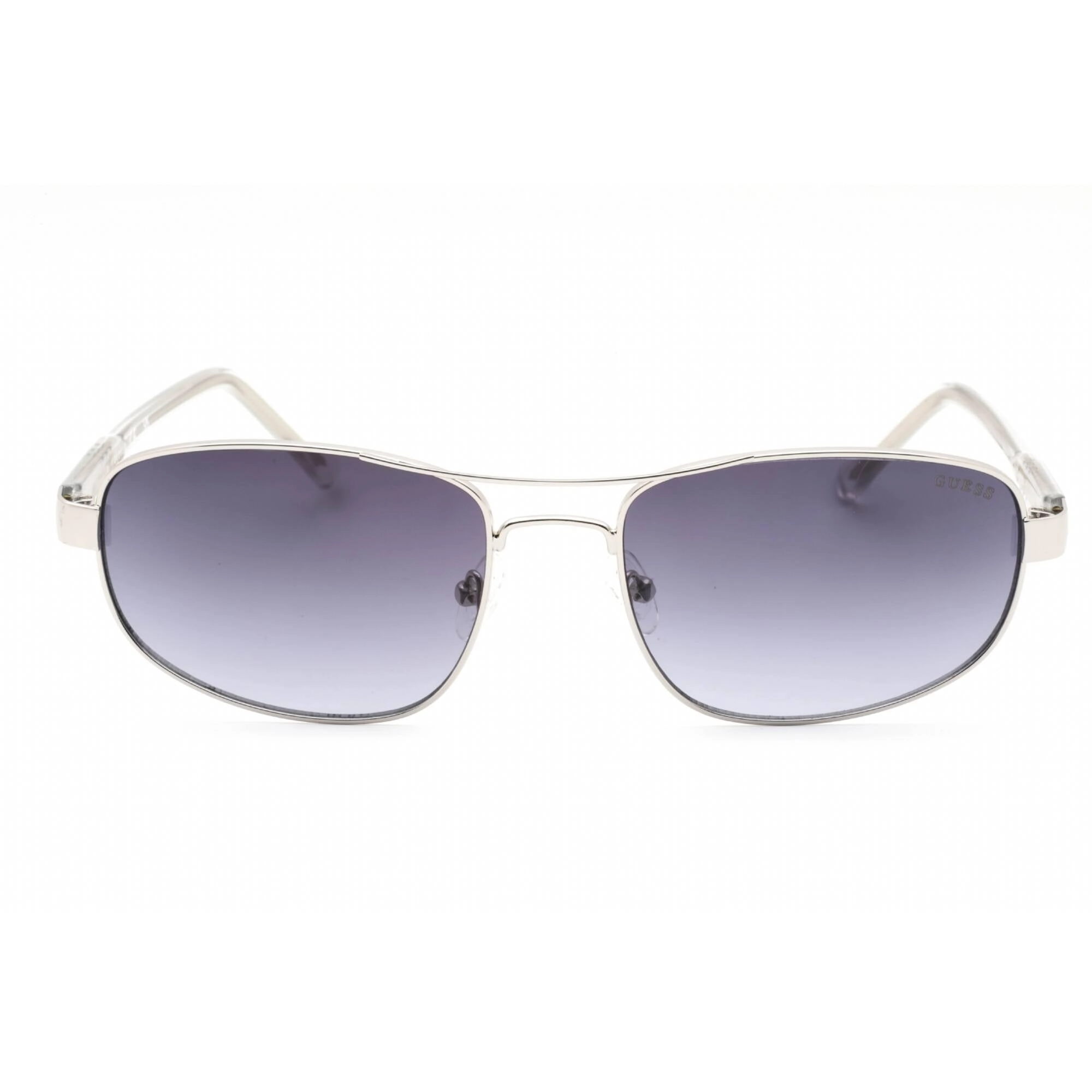Guess Factory Men's Sunglasses - Shiny Light Nickeltin Rectangular Frame | GF5103 10W
