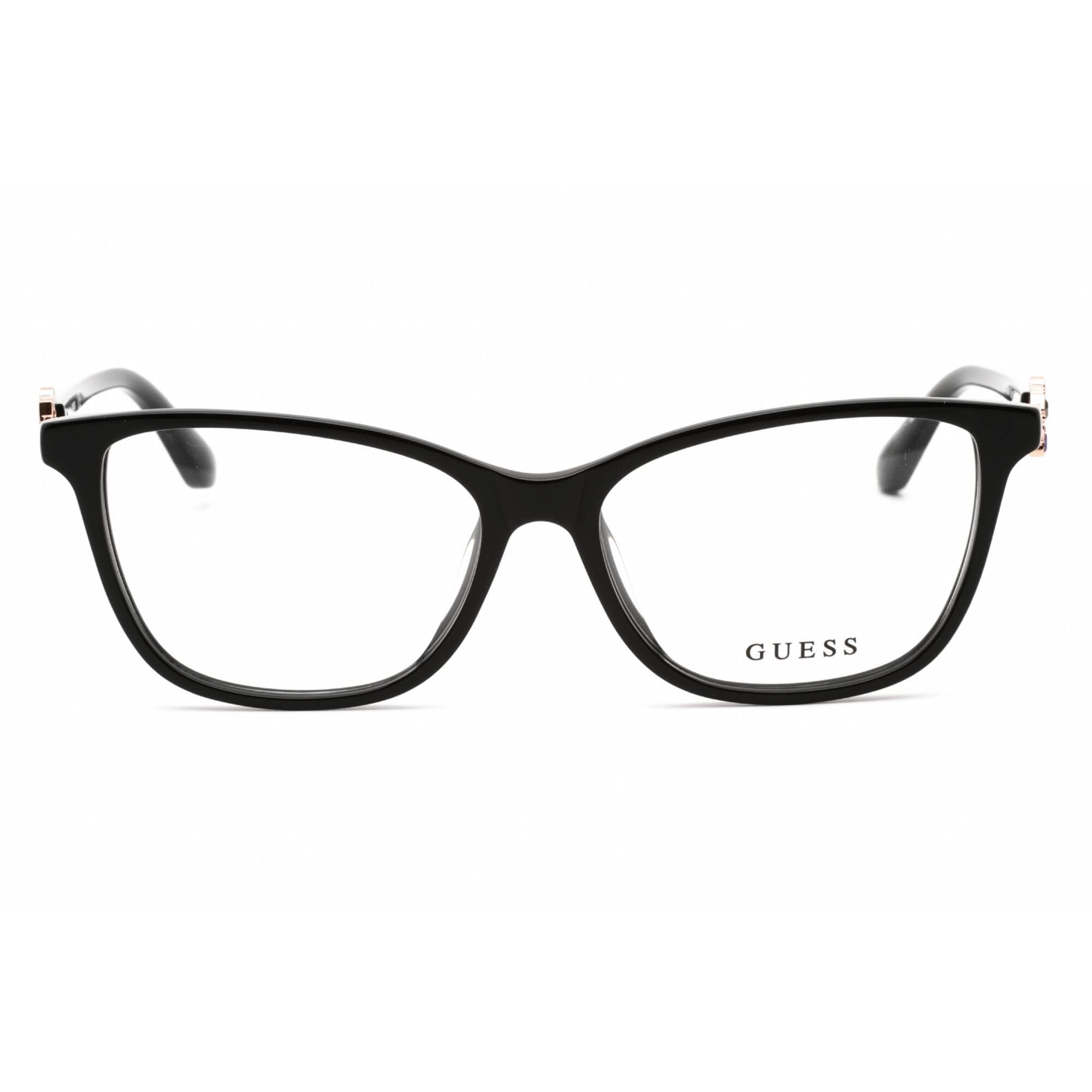 Guess Women's Eyeglasses - Clear Lens Shiny Black Cat Eye Shape Frame | GU2856-S 001