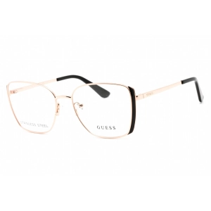 Guess Women's Eyeglasses - Shiny Rose Gold Full Rim Rectangular Frame | GU2903 028