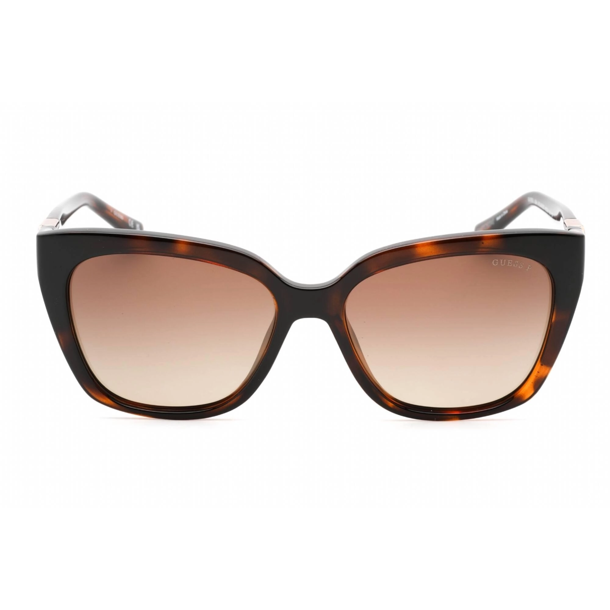 Guess Women's Sunglasses - Full Rim Dark Havana Plastic Rectangular, 55mm | GU7878 52H