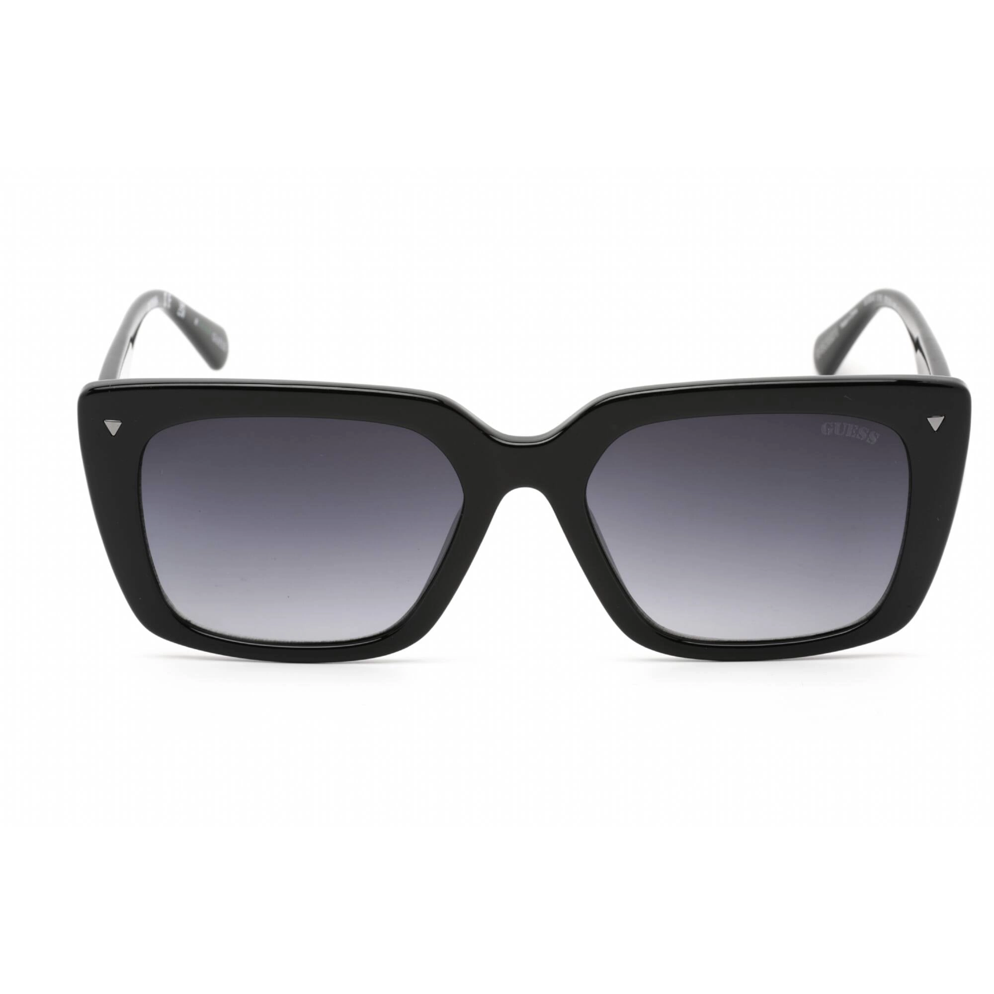 Guess Women's Sunglasses - Shiny Black Plastic Frame Gradient Smoke Lens | GU8243 01B